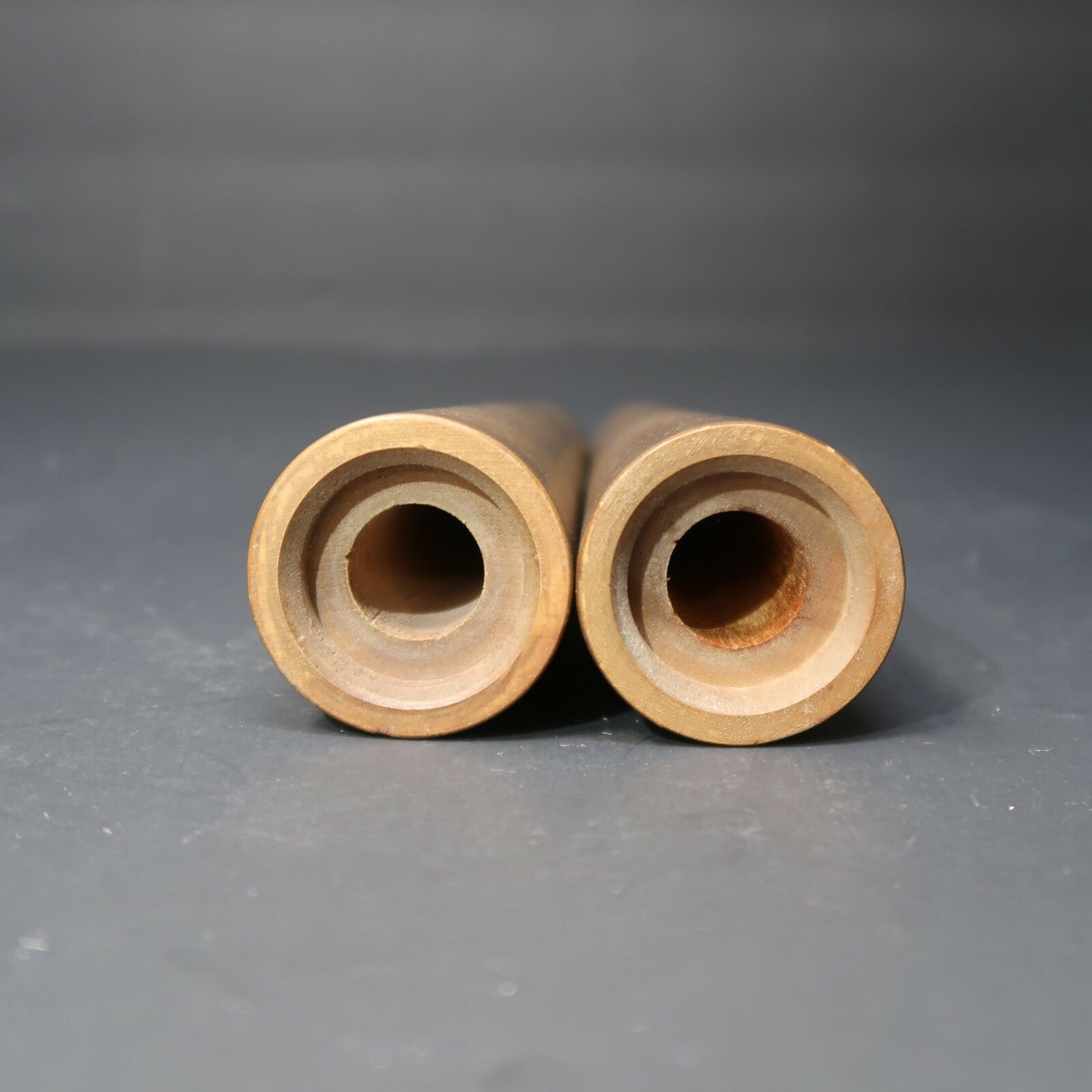 Mid Century Modern Composite Wood Salt & Pepper Shakers H 6.5"