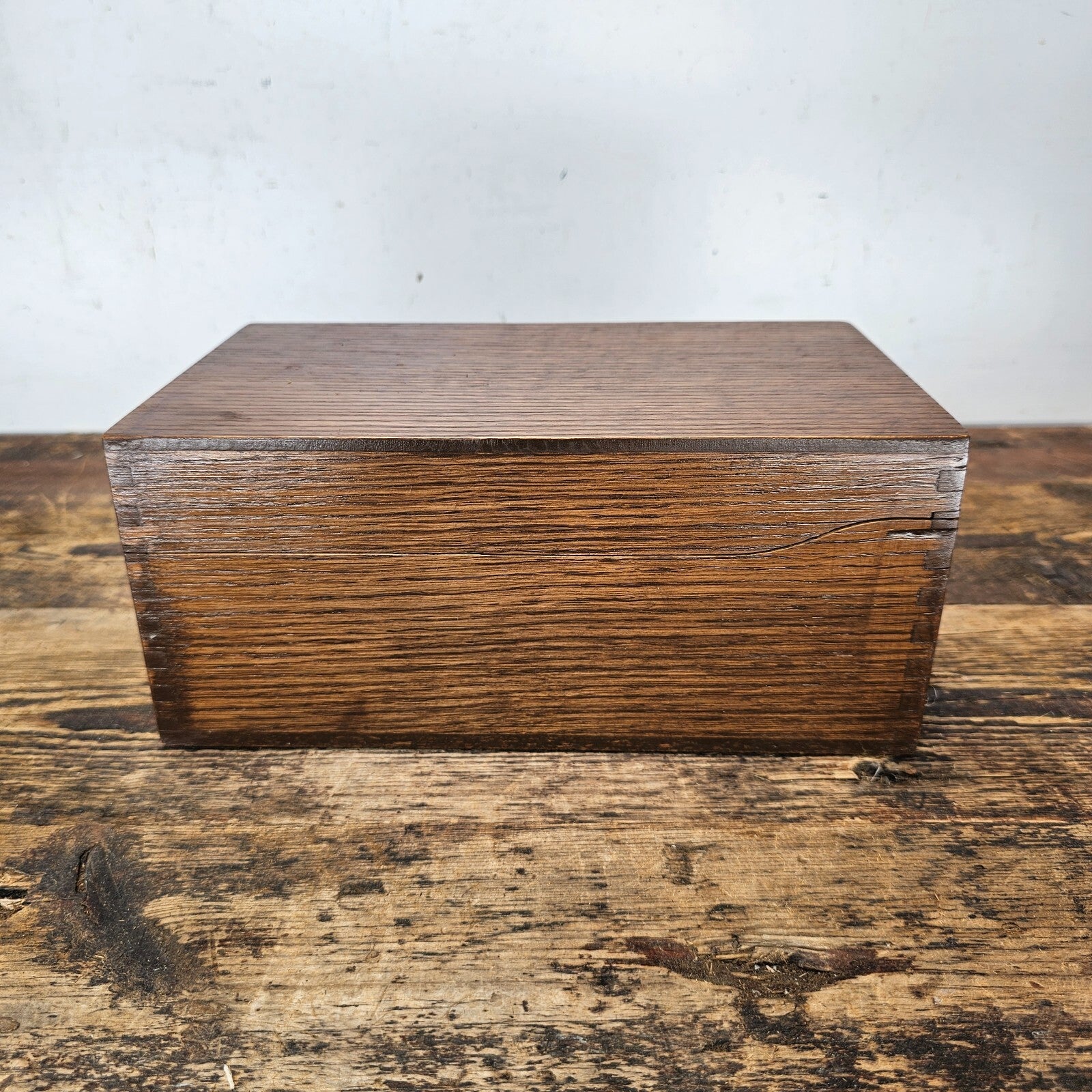 Vintage Wooden Index Card File Box - Goodwill Industries (1974-1992)