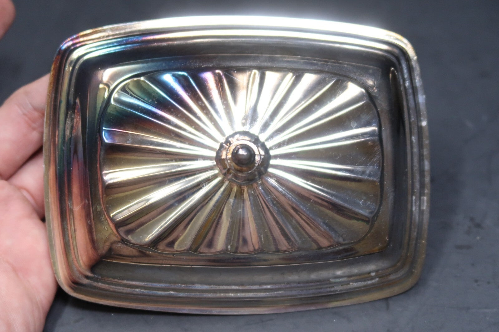 Wm Rogers Silverplate Soft Margarine Dish Candy & Relish Server