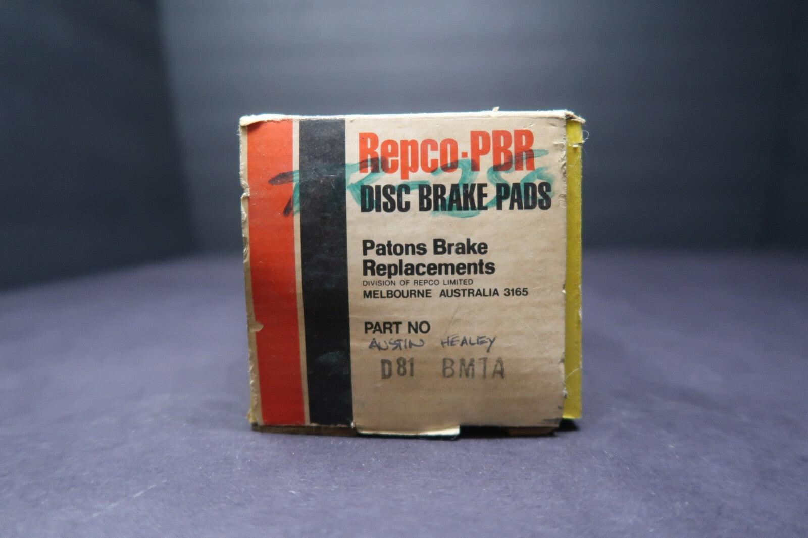 Repco PBR Disc Brake Pads Austin Healey D81 BMTA