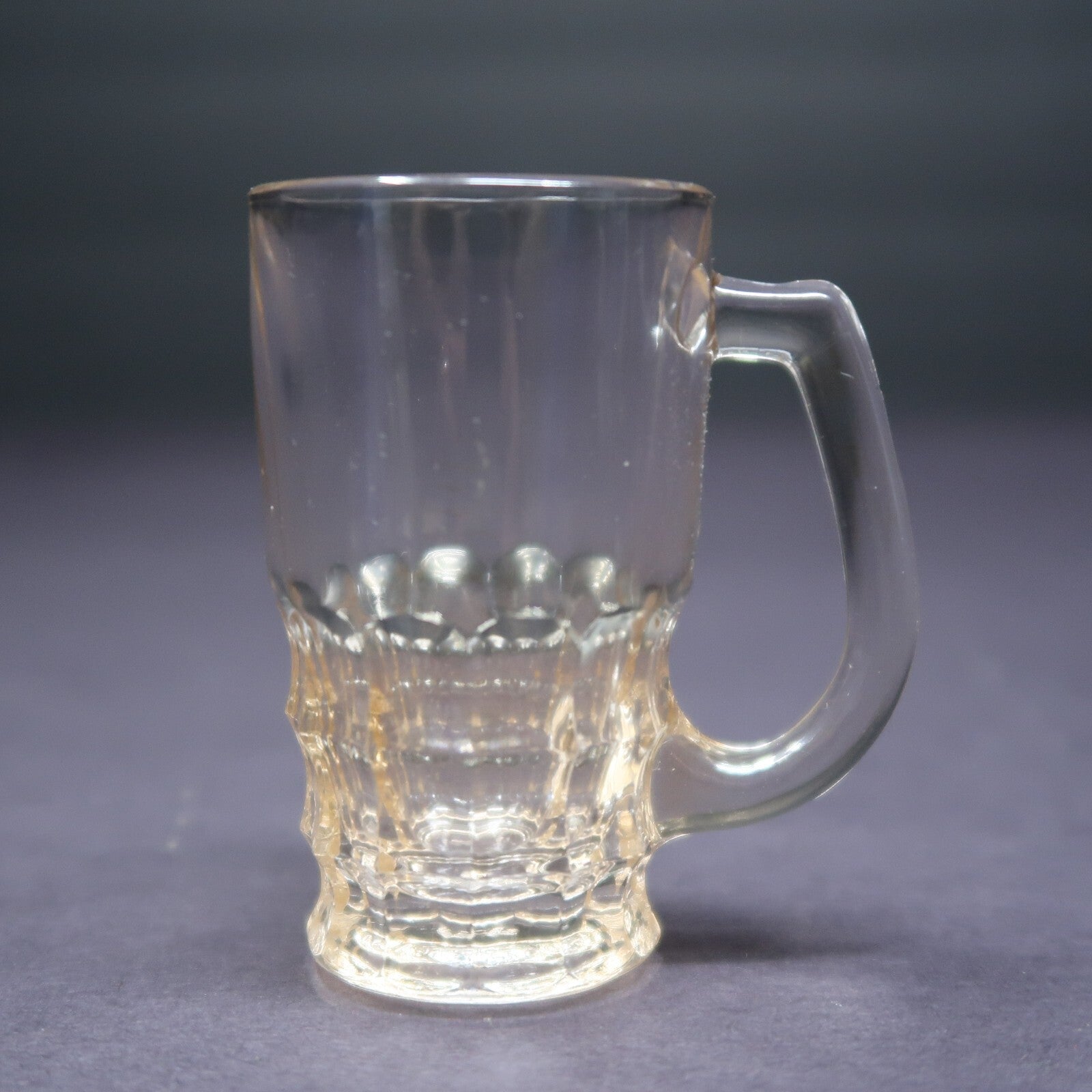 Libbey Crisal Portugal - Marinha Grande Beer Mug Shot Glass Light Pink H 2.5"