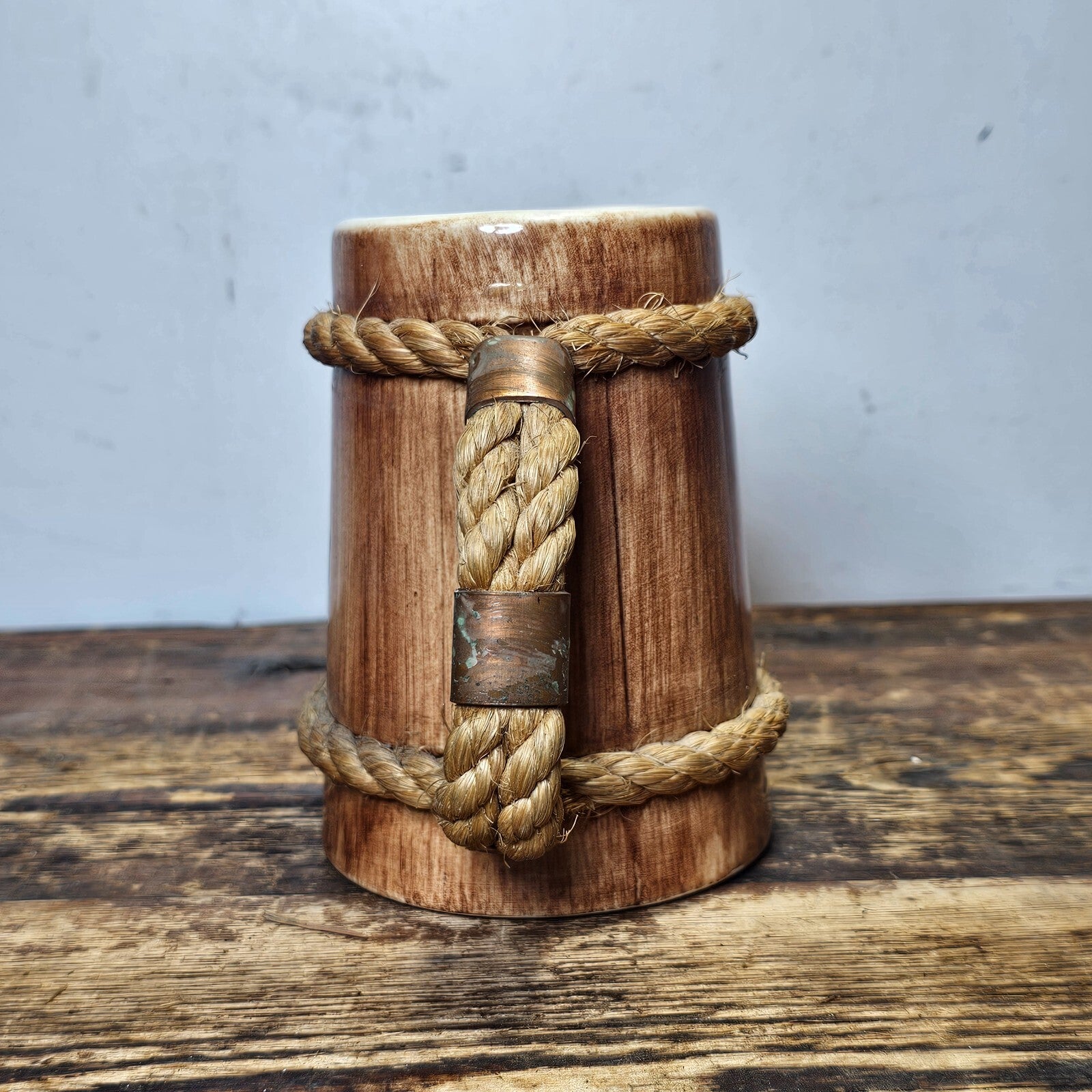 Vintage Northern Illinois University Mug With Rope 5.5"H