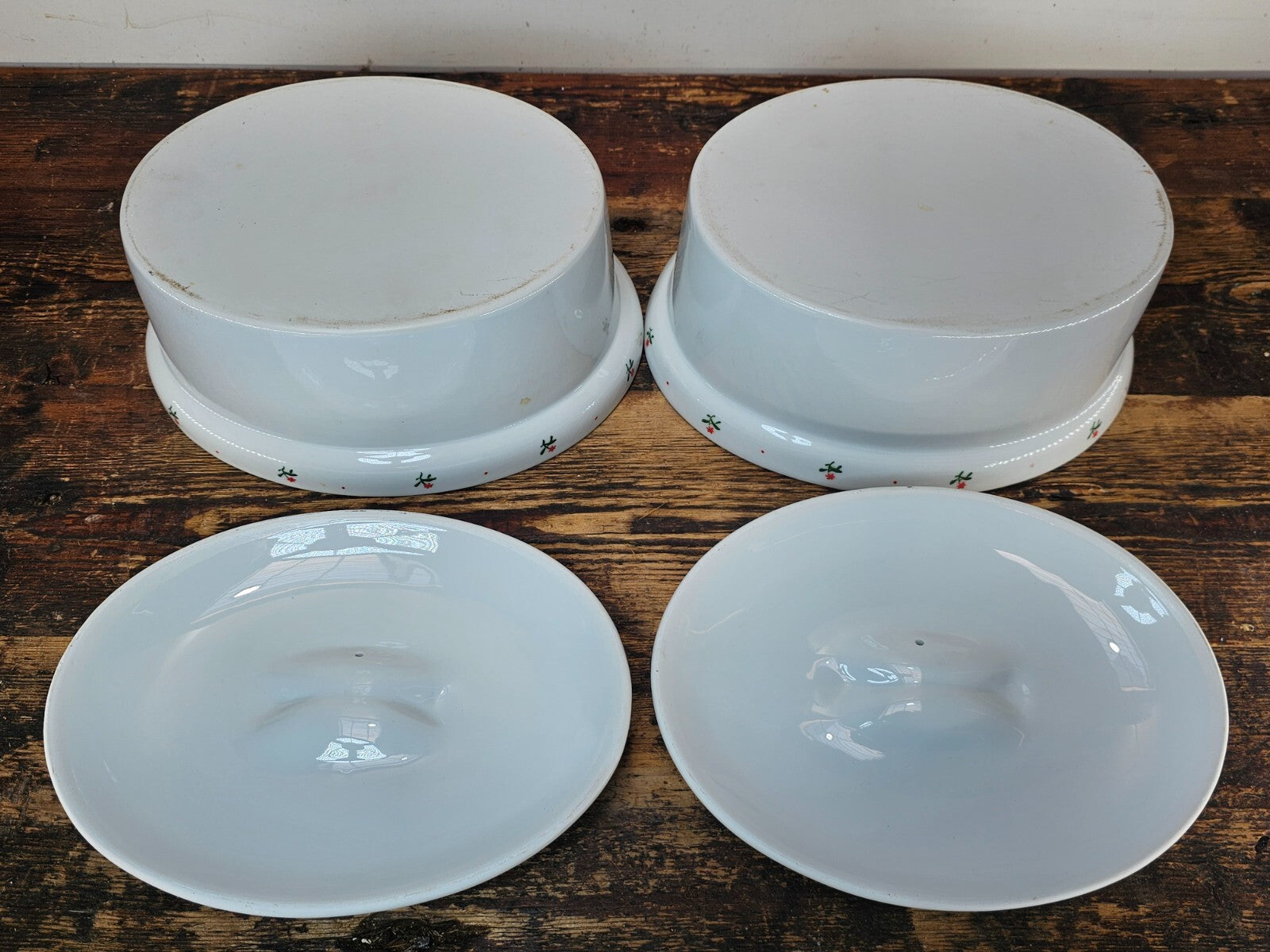 Retro Floral Kitchen Set /Creamer/Ramekins/Covered Casserole Dish/Pie Dish