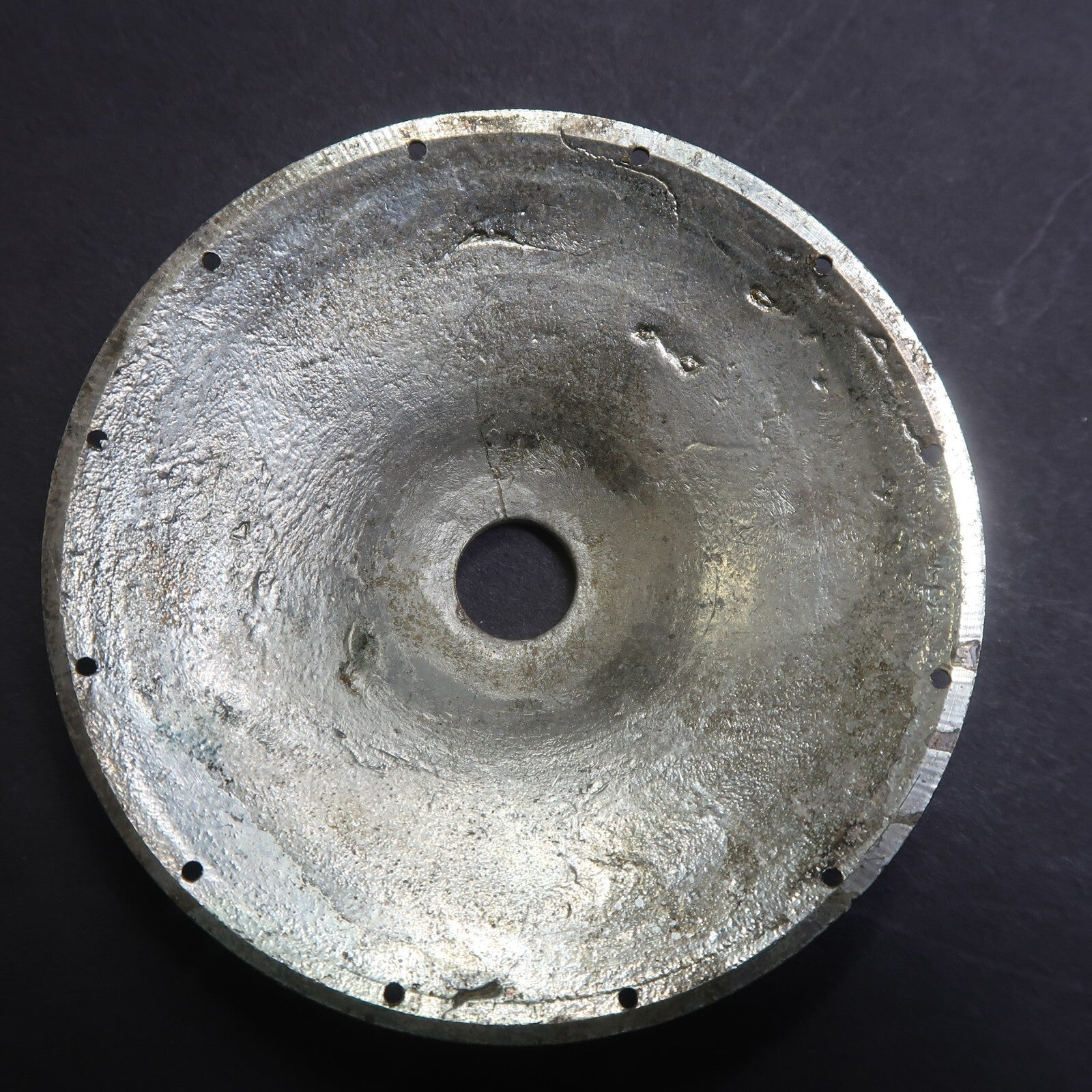 Vintage Lamp Shade Rest / Knob Backplate Escutcheon 3" Diameter