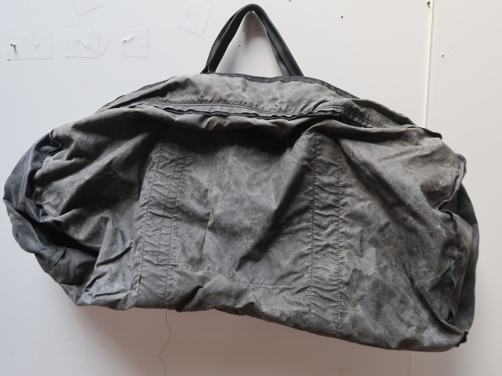 Outdoor Products Large Duffle Bag Black 70's Green Tree Logo 30" x 13" x 13"