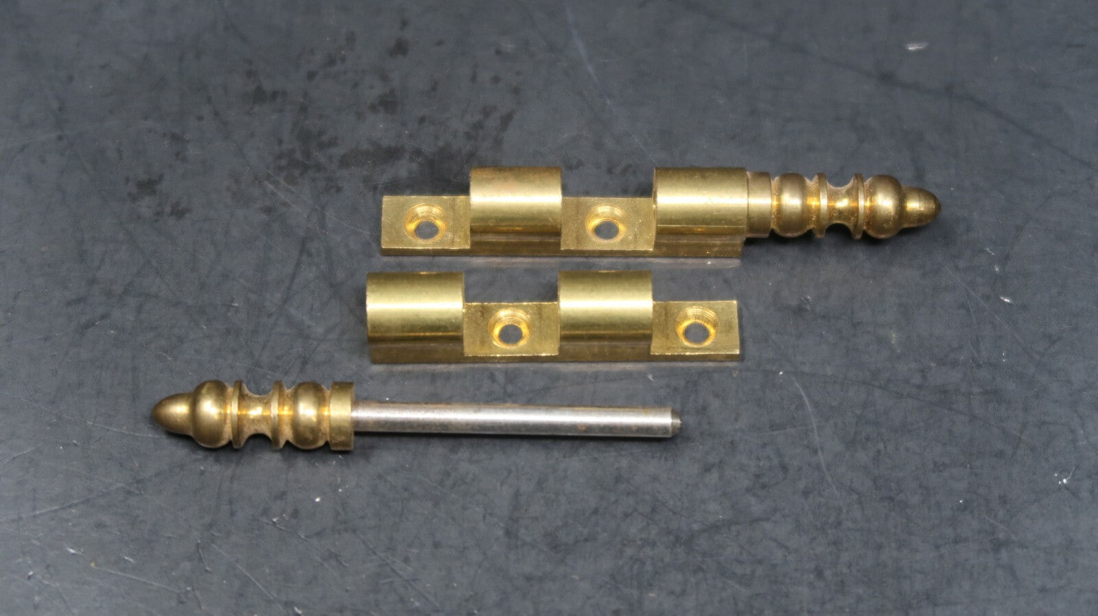 Victorian Brass Plated Steel Door Cabinet Hinges 4" (F)(Short)