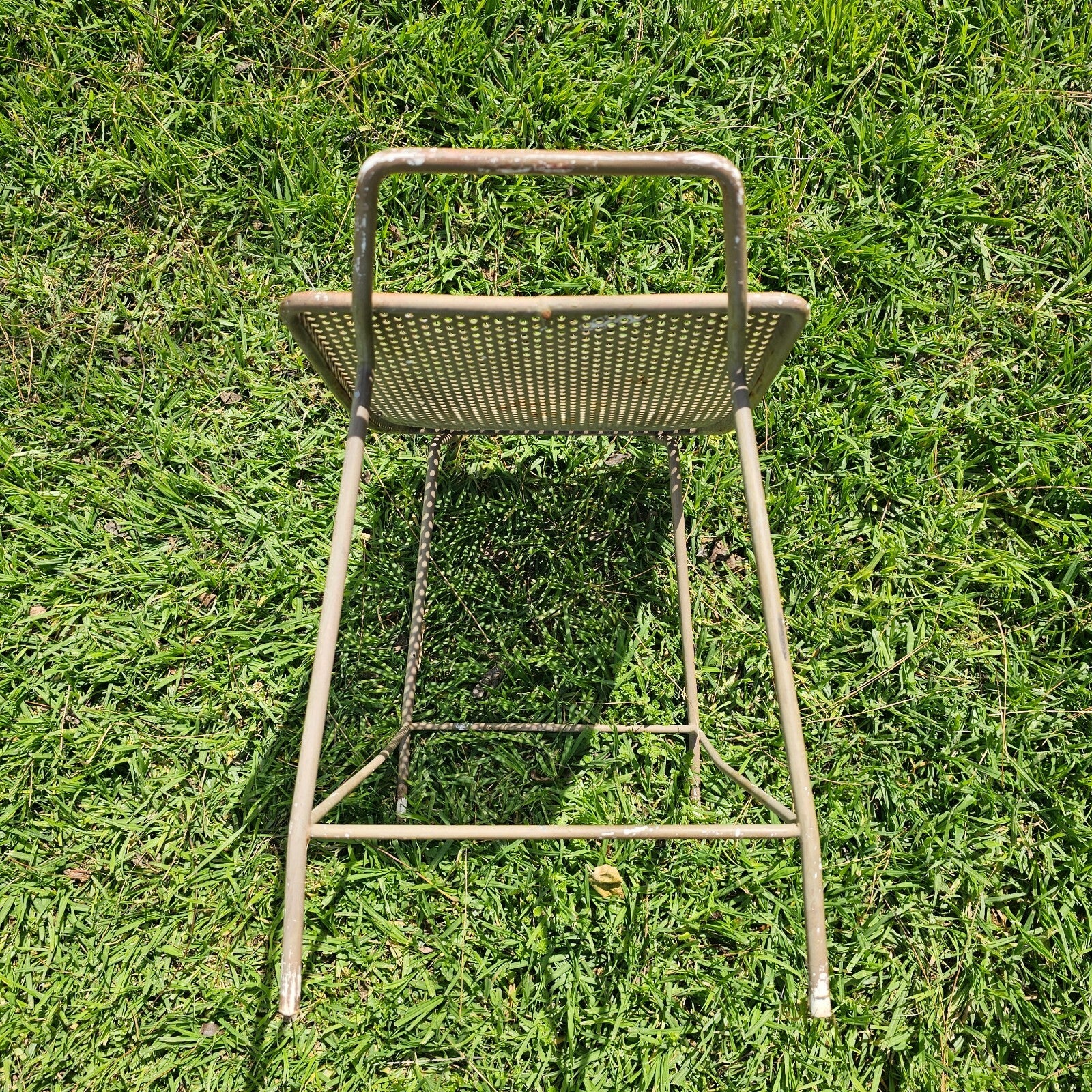 Industrial Steel Stool Gardening Patio Stool Plant Stand MCM