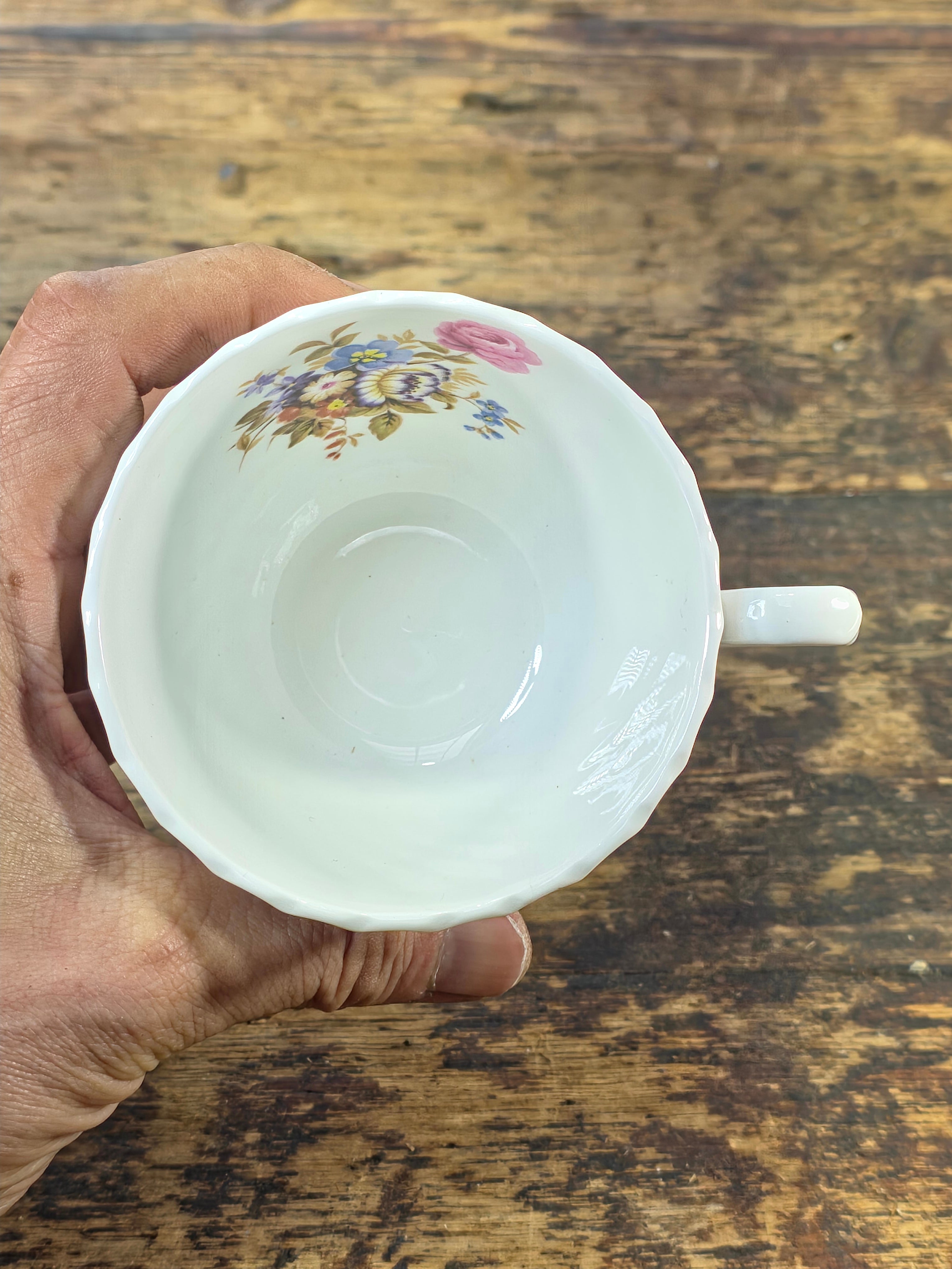 Vintage Aynsley England "Summertime" Fine Bone China Tea Cup