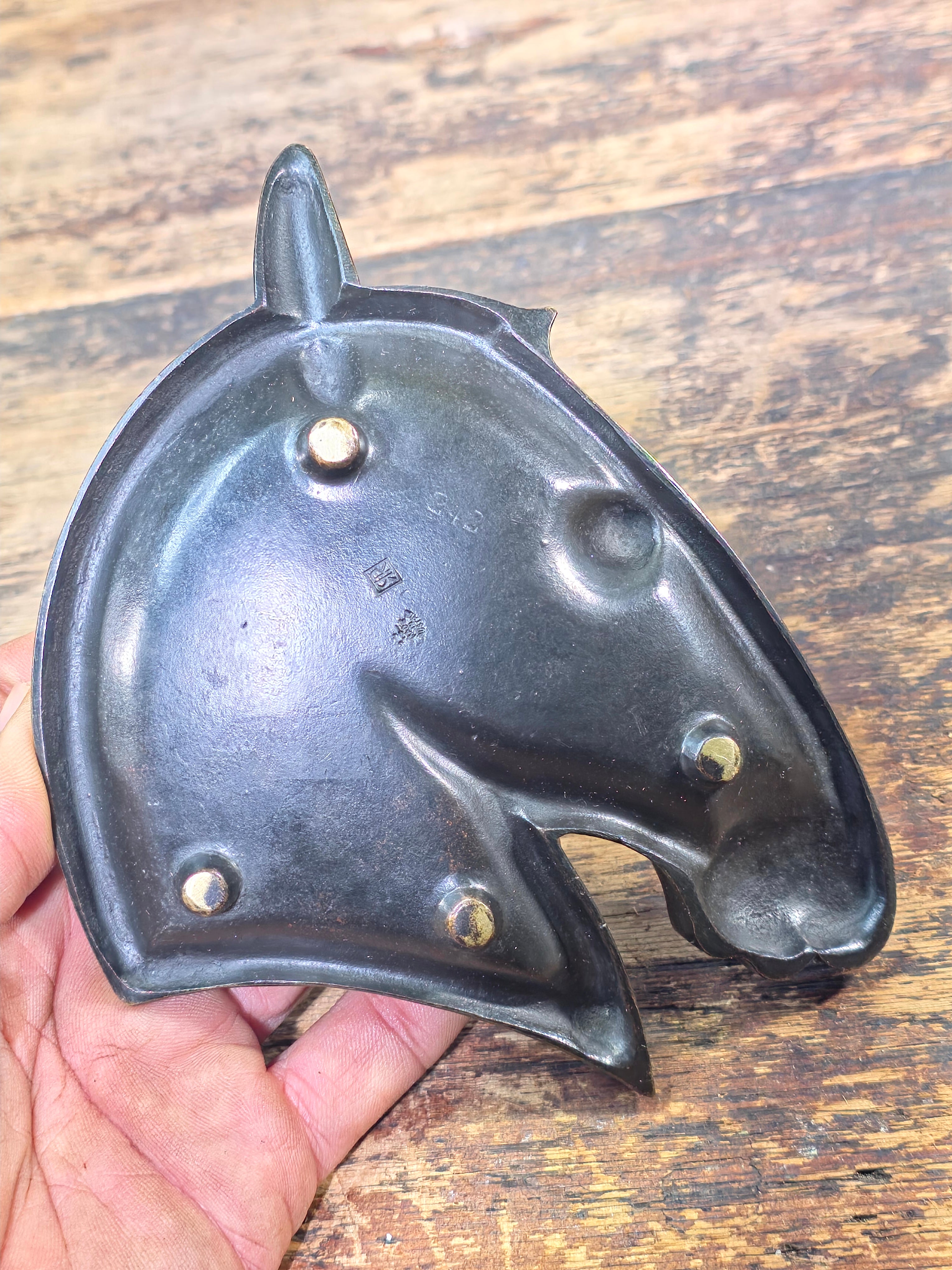 Richard Rohac Bronze Horse Head Tray - Signed RR Made in Austria - Circa 1950s