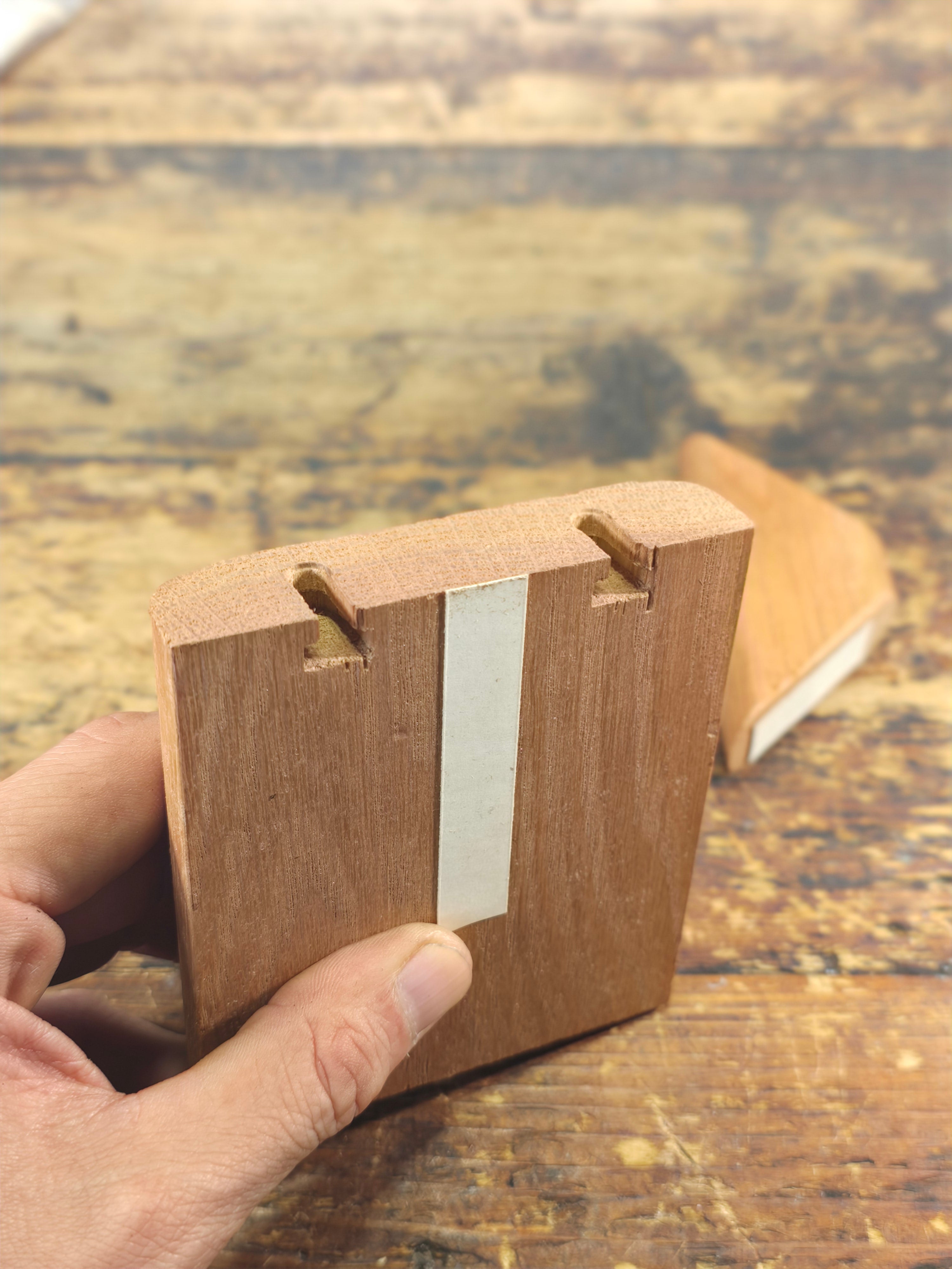 Vintage Oak Wood Plate Groove Display Stand - Wall-Mountable - Complete DIY