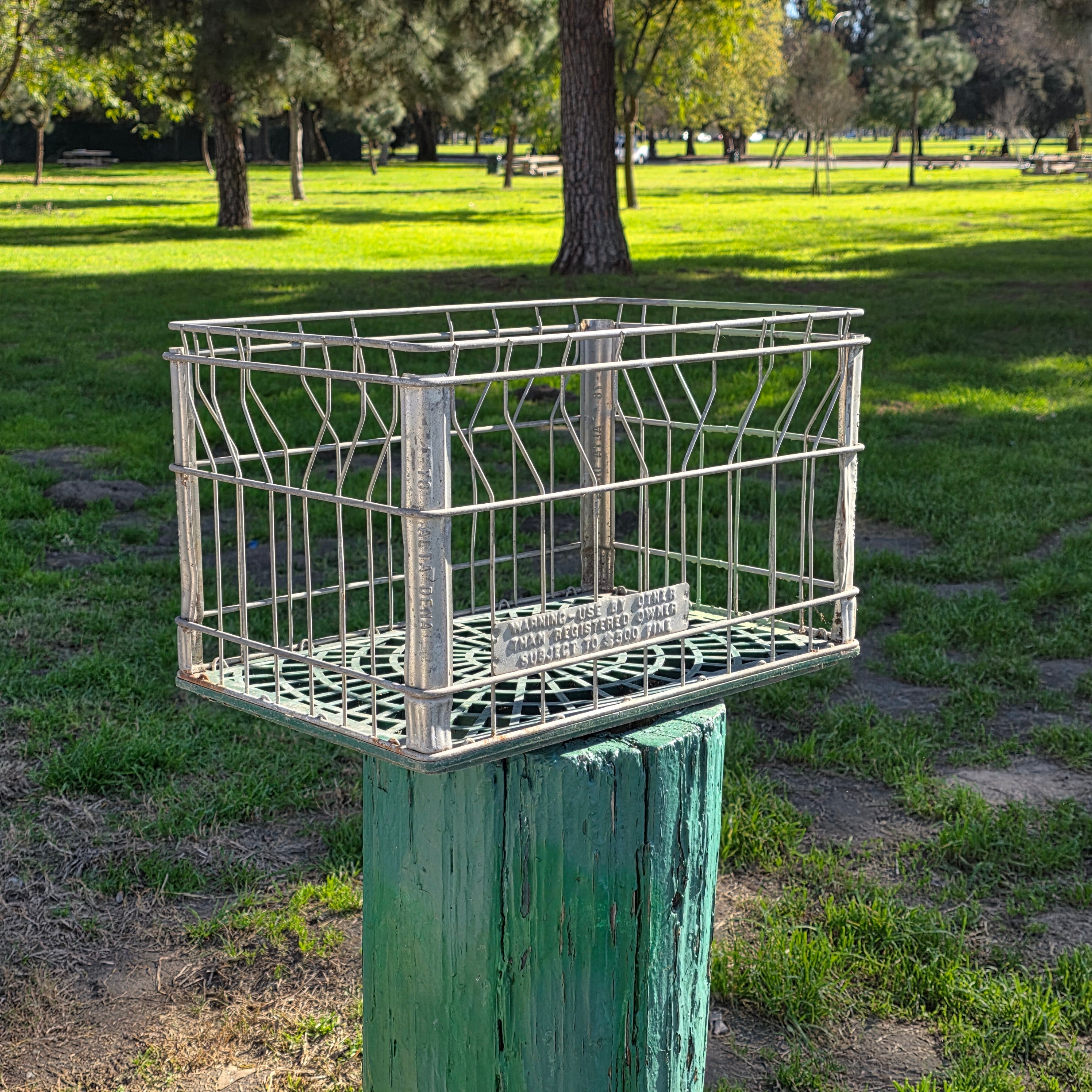 Vintage 1978 Alta-Dena Dairy Milk Crate - Industrial Storage Box - Storage Bin