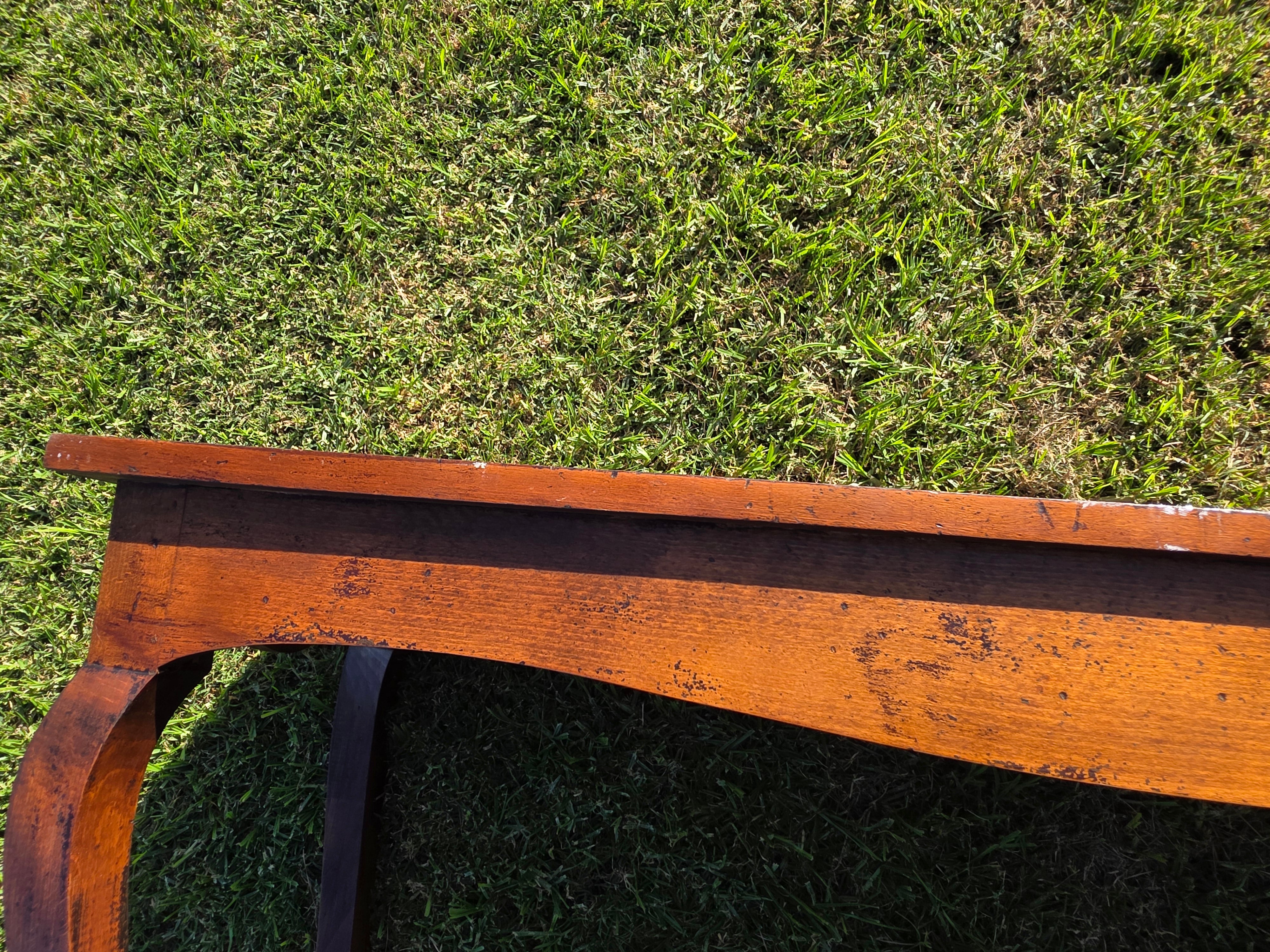 Vintage 52" Console Table - Elegant Cabriole Legs - Perfect for Flat Screen TV