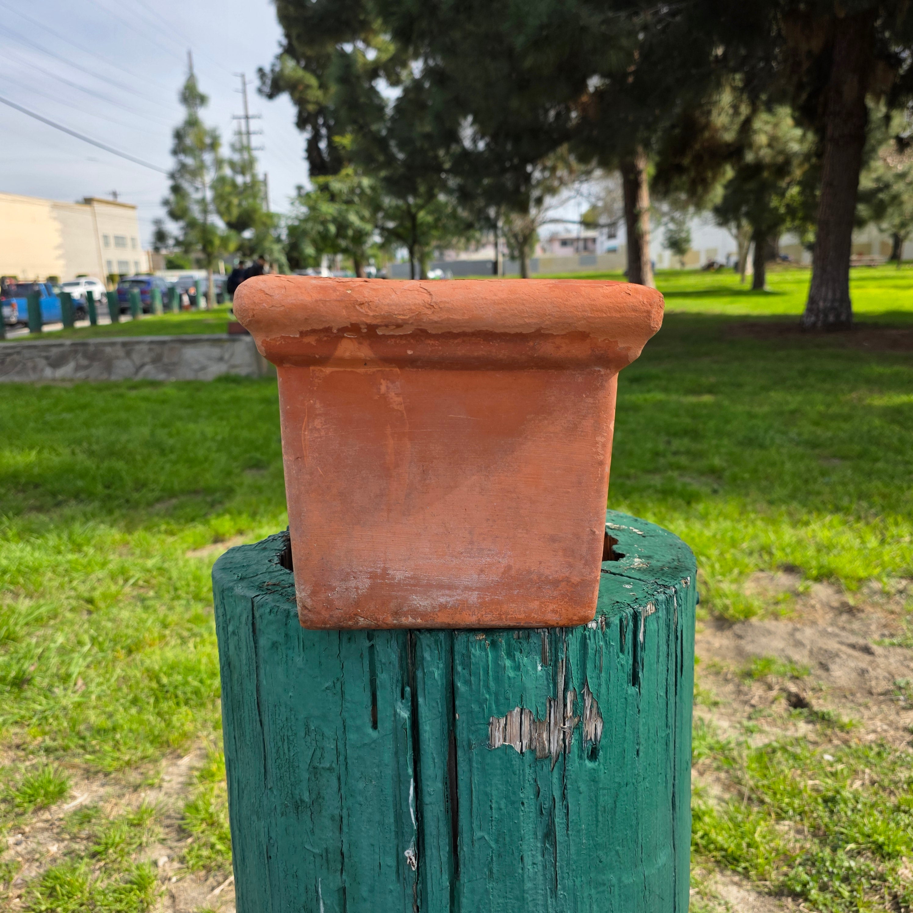 Vintage Thomas Ceramics Inc. Rectangular Terracotta Garden Planter