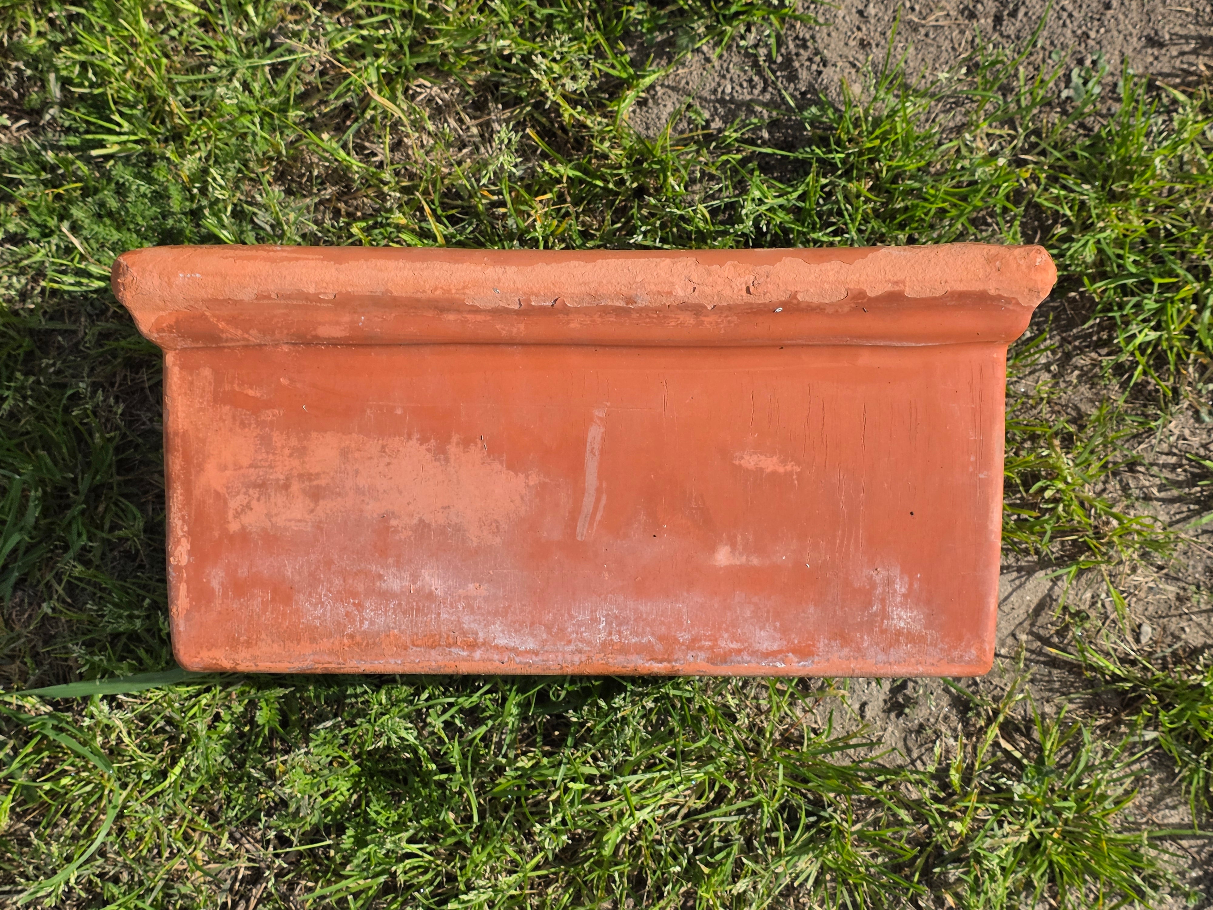 Vintage Thomas Ceramics Inc. Rectangular Terracotta Garden Planter