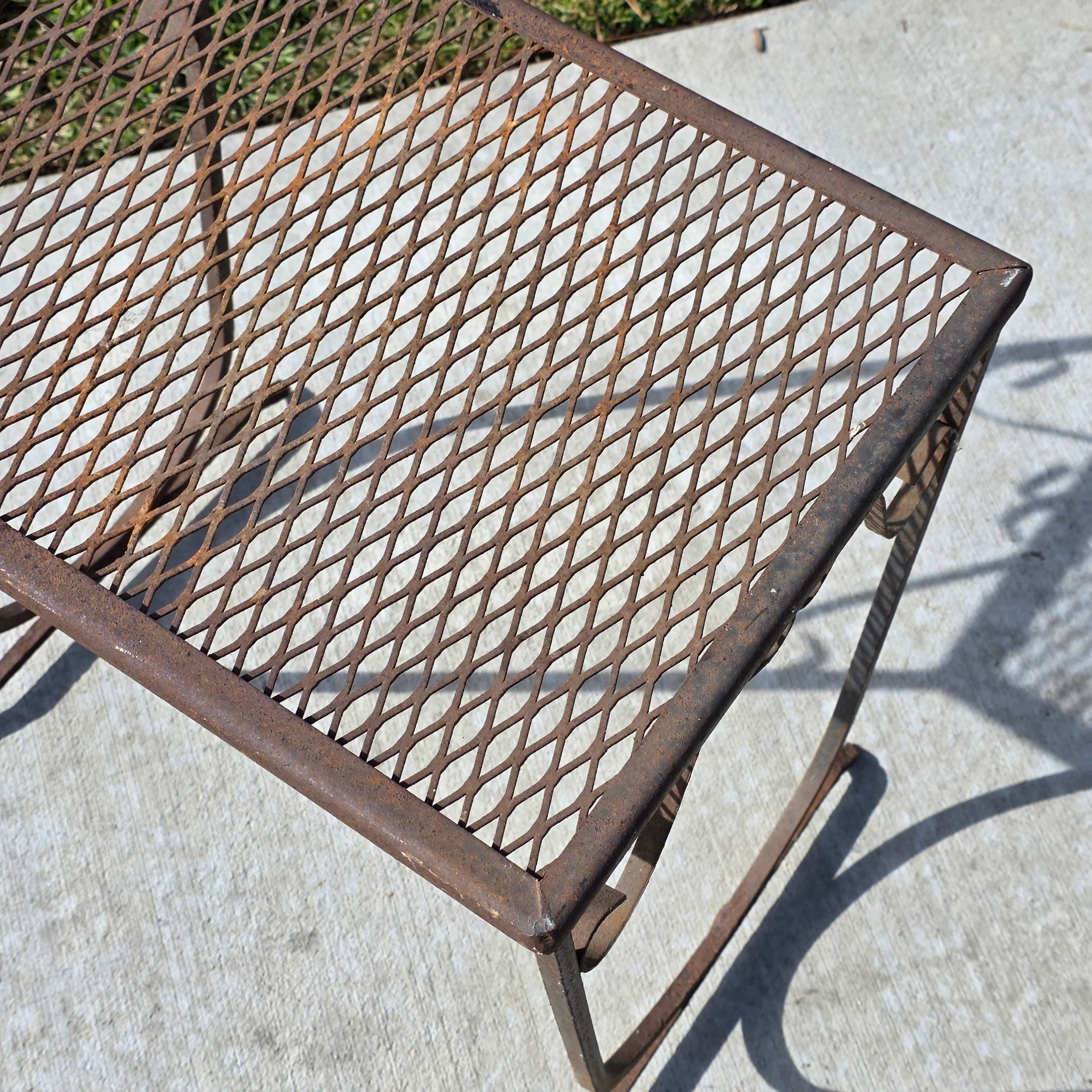 Mid-Century Modern Iron Plant Stand - In the Manner of John Salterini