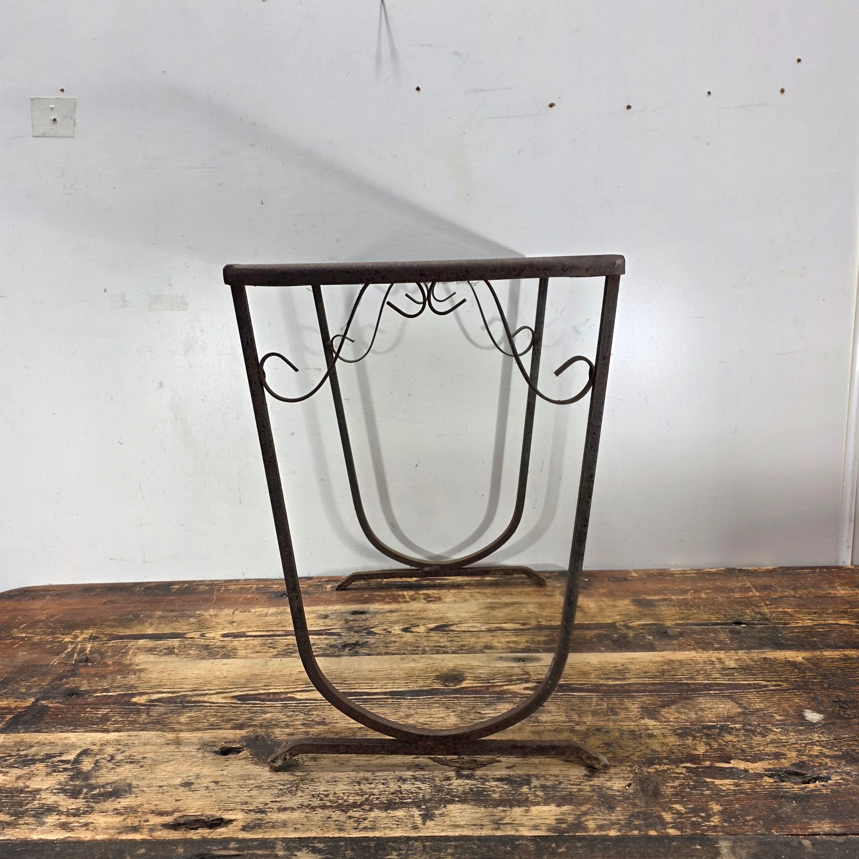 Mid-Century Modern Iron Plant Stand - In the Manner of John Salterini