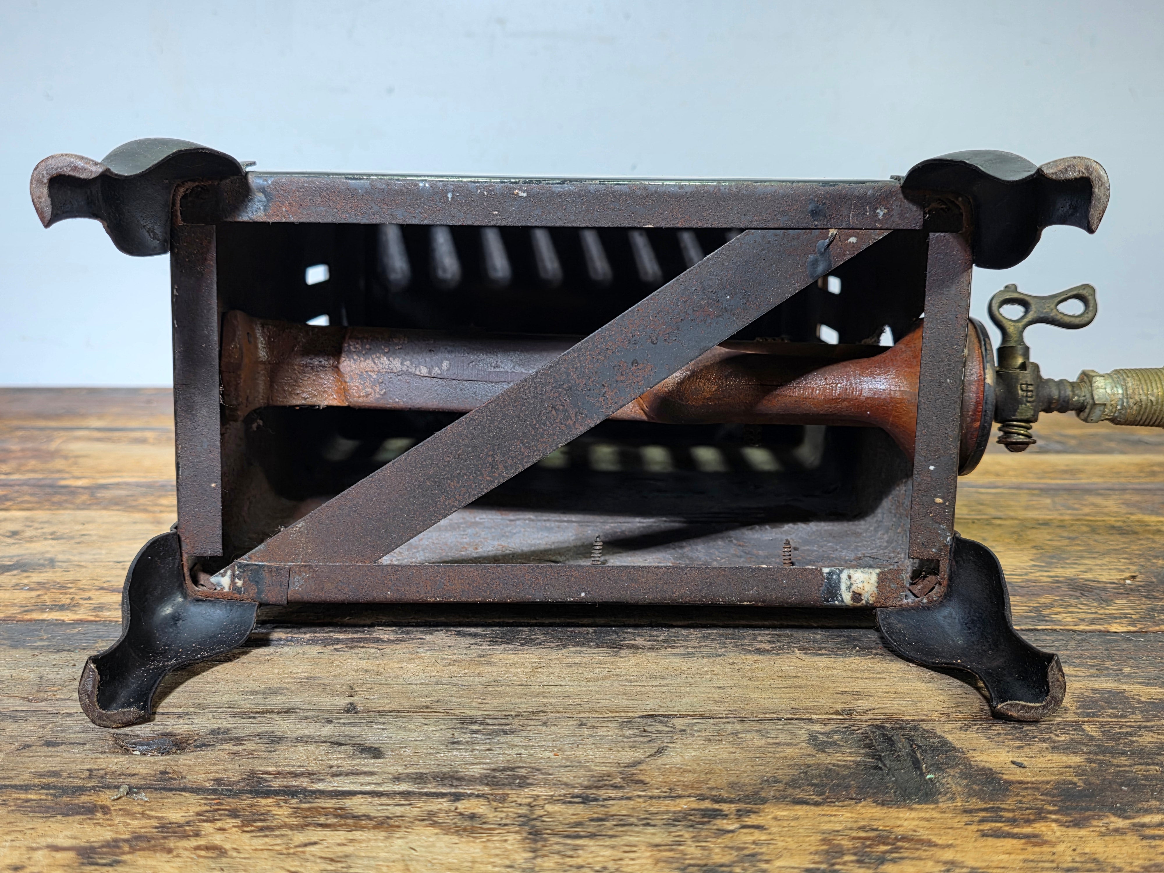 1930s Vintage O'Keefe & Merritt Gas Heater - Industrial Streamline Design