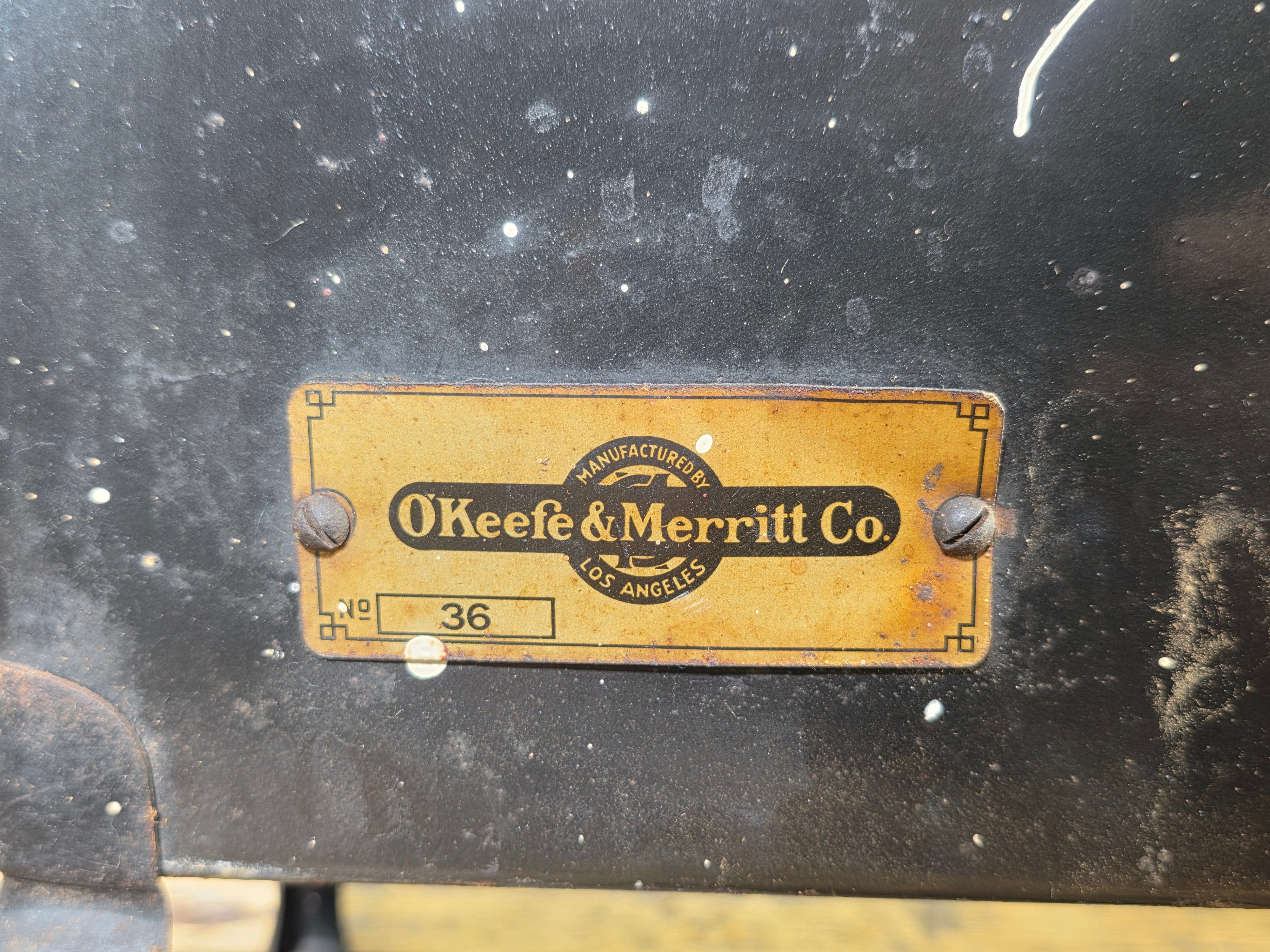 1930s Vintage O'Keefe & Merritt Gas Heater - Industrial Streamline Design