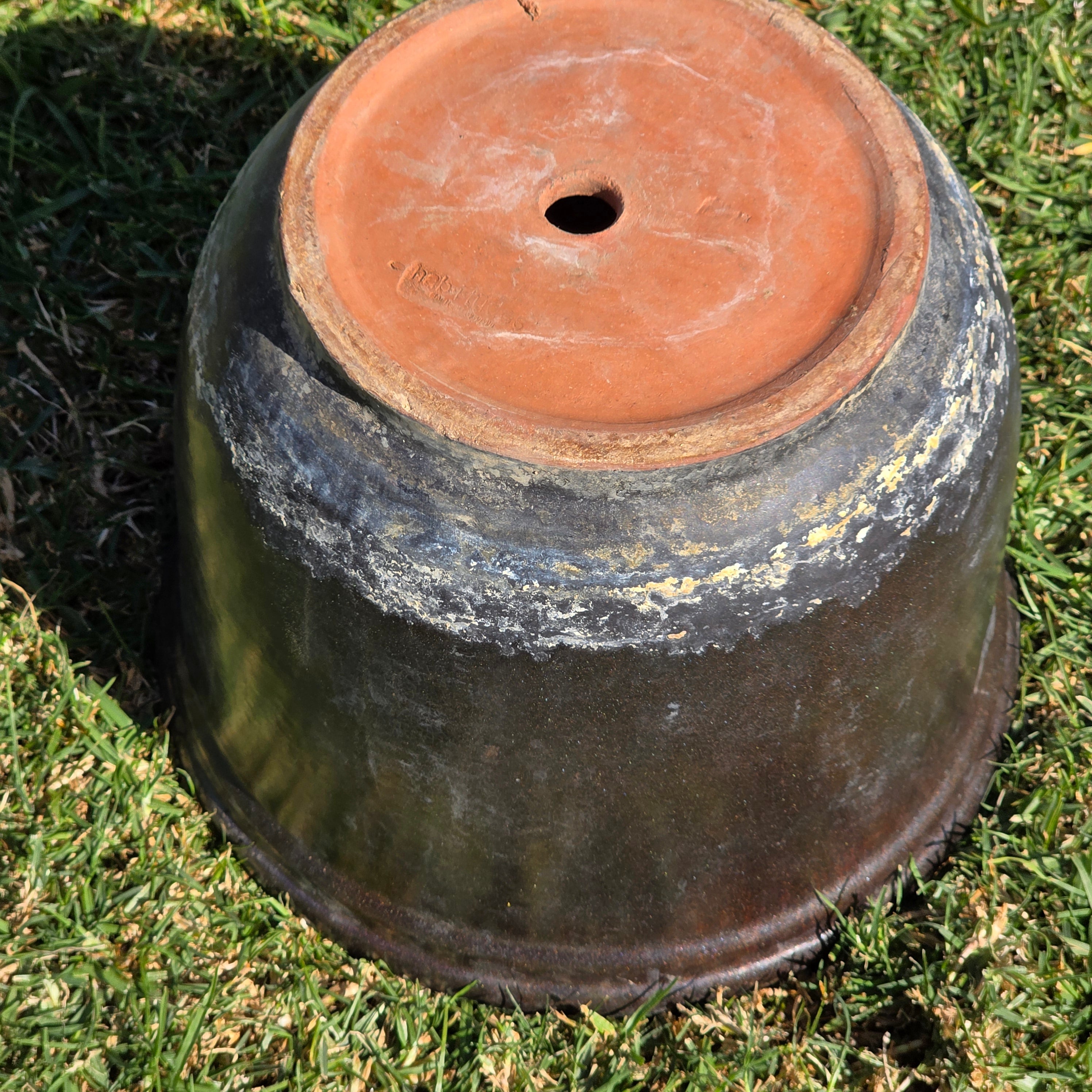 Vintage Habitudes 11.75" Heavy-Walled Terracotta Planter Hand-Thrown Italy Style