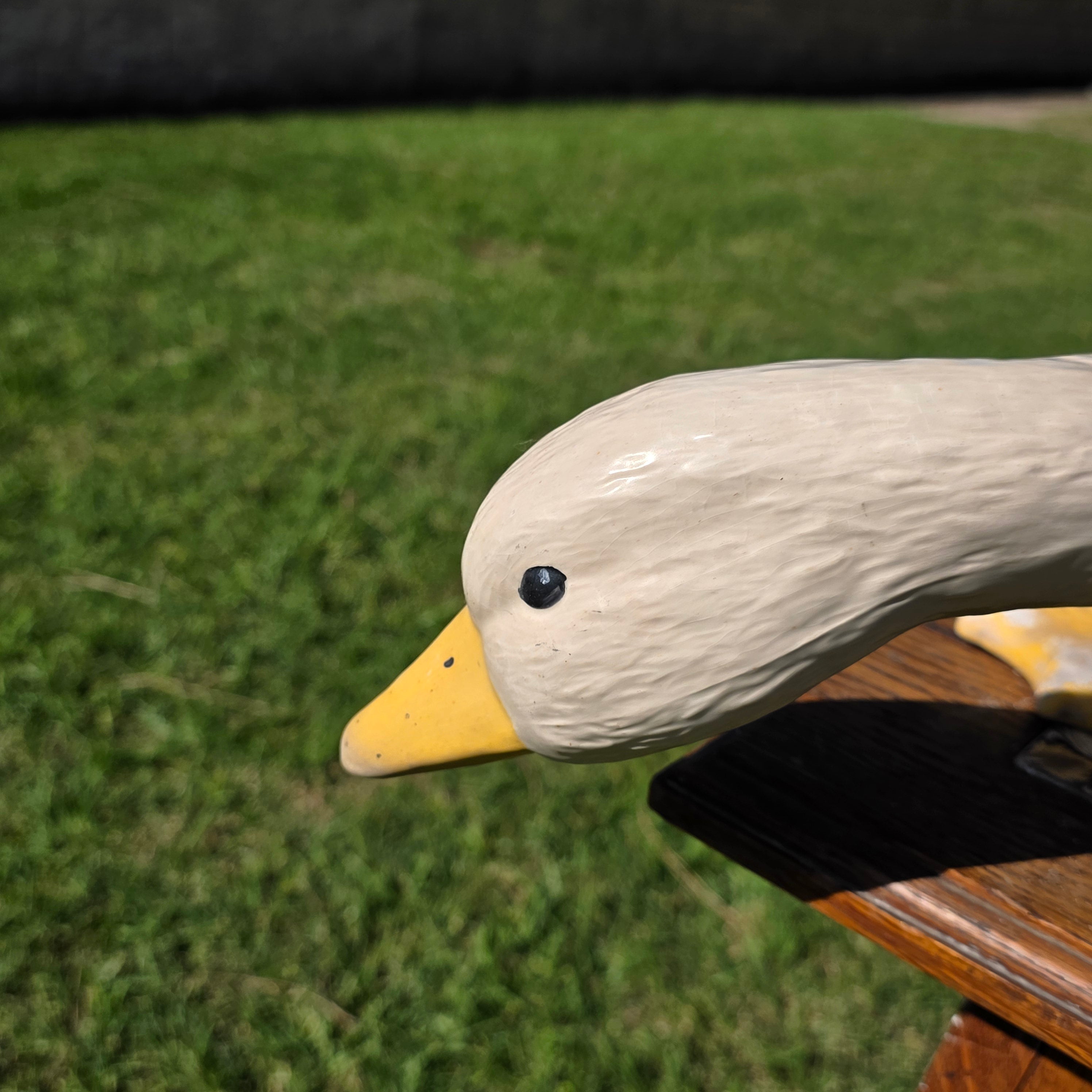 Vintage Style Goose Garden Statue, Early 2000s Reproduction of 60s/70s Mold