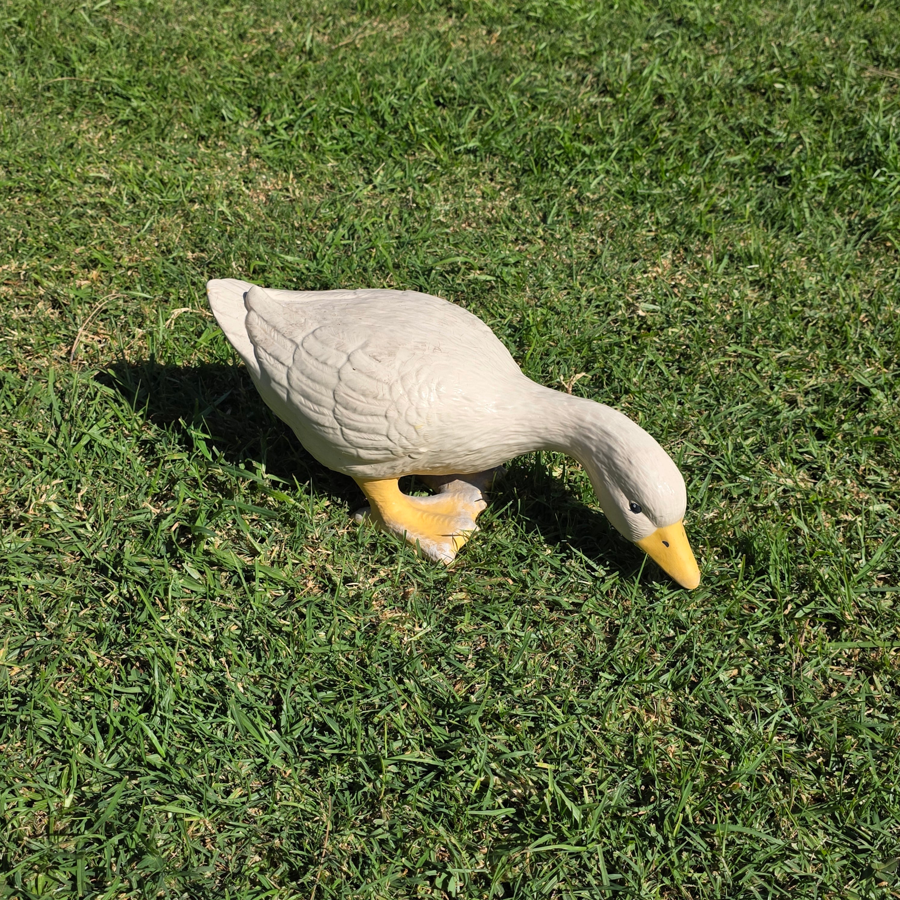 Vintage Style Goose Garden Statue, Early 2000s Reproduction of 60s/70s Mold