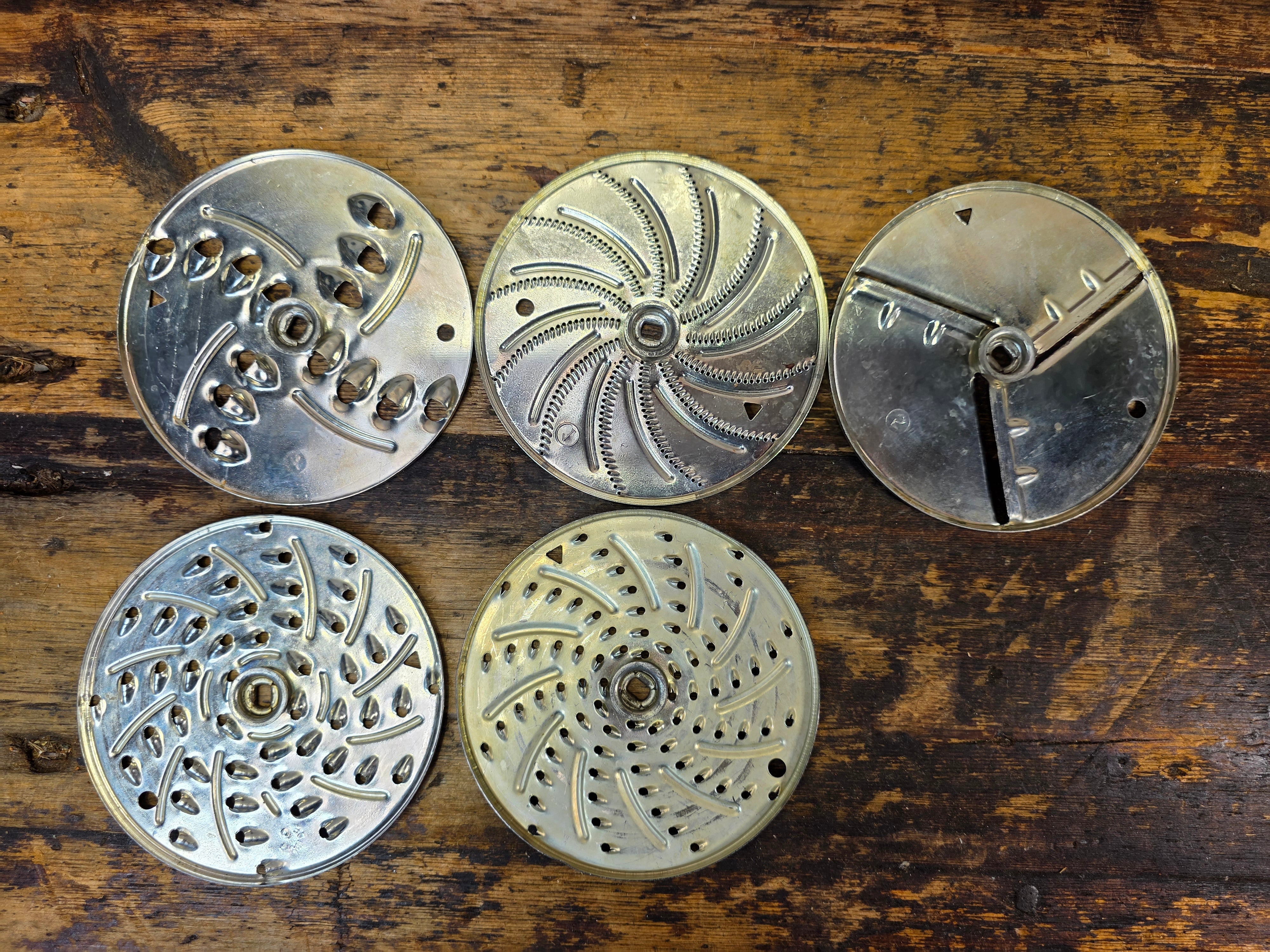 Vintage Mouli Salad Maker in Original Box w/ 5 Discs & Circle Guides
