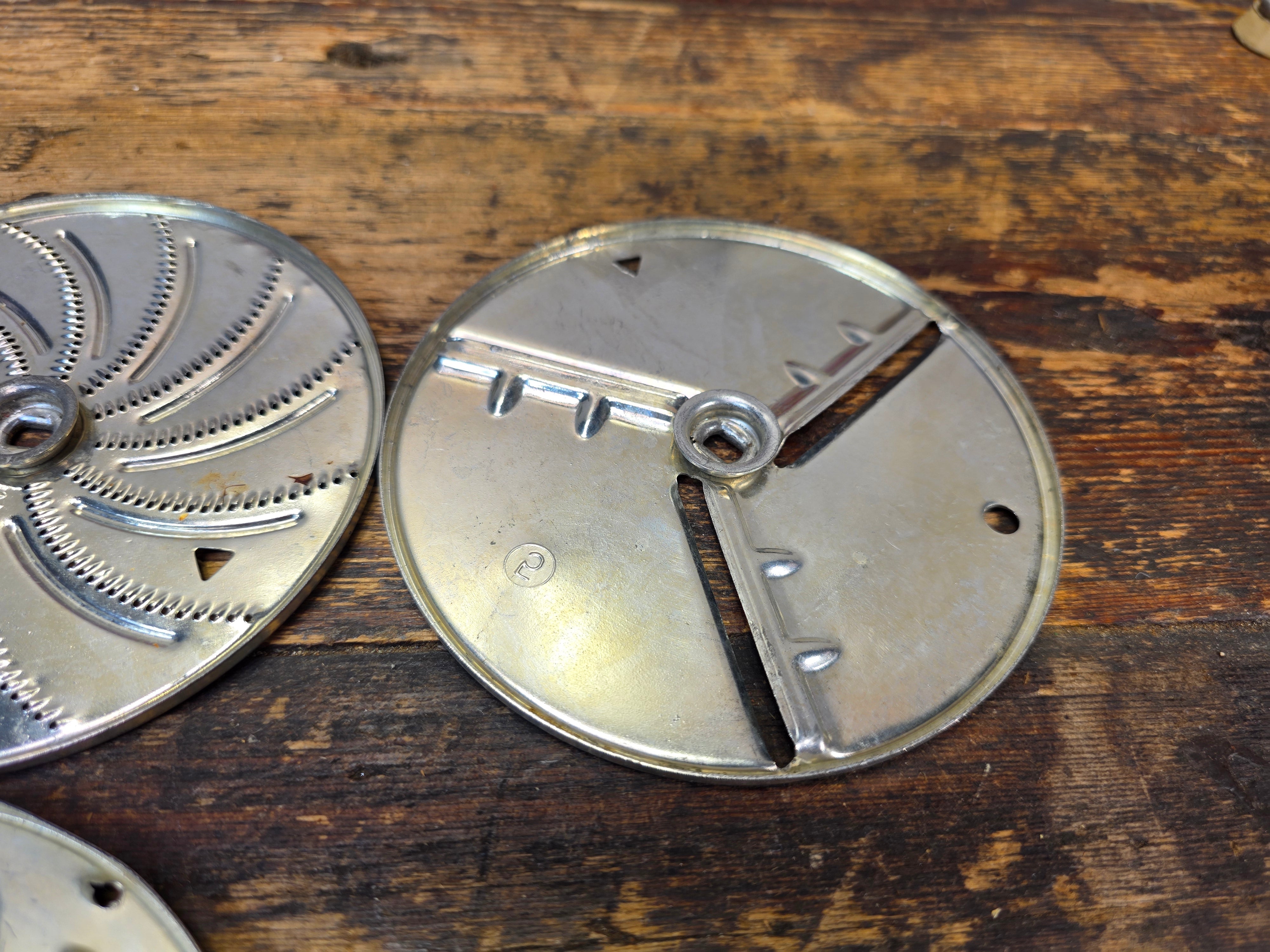 Vintage Mouli Salad Maker in Original Box w/ 5 Discs & Circle Guides