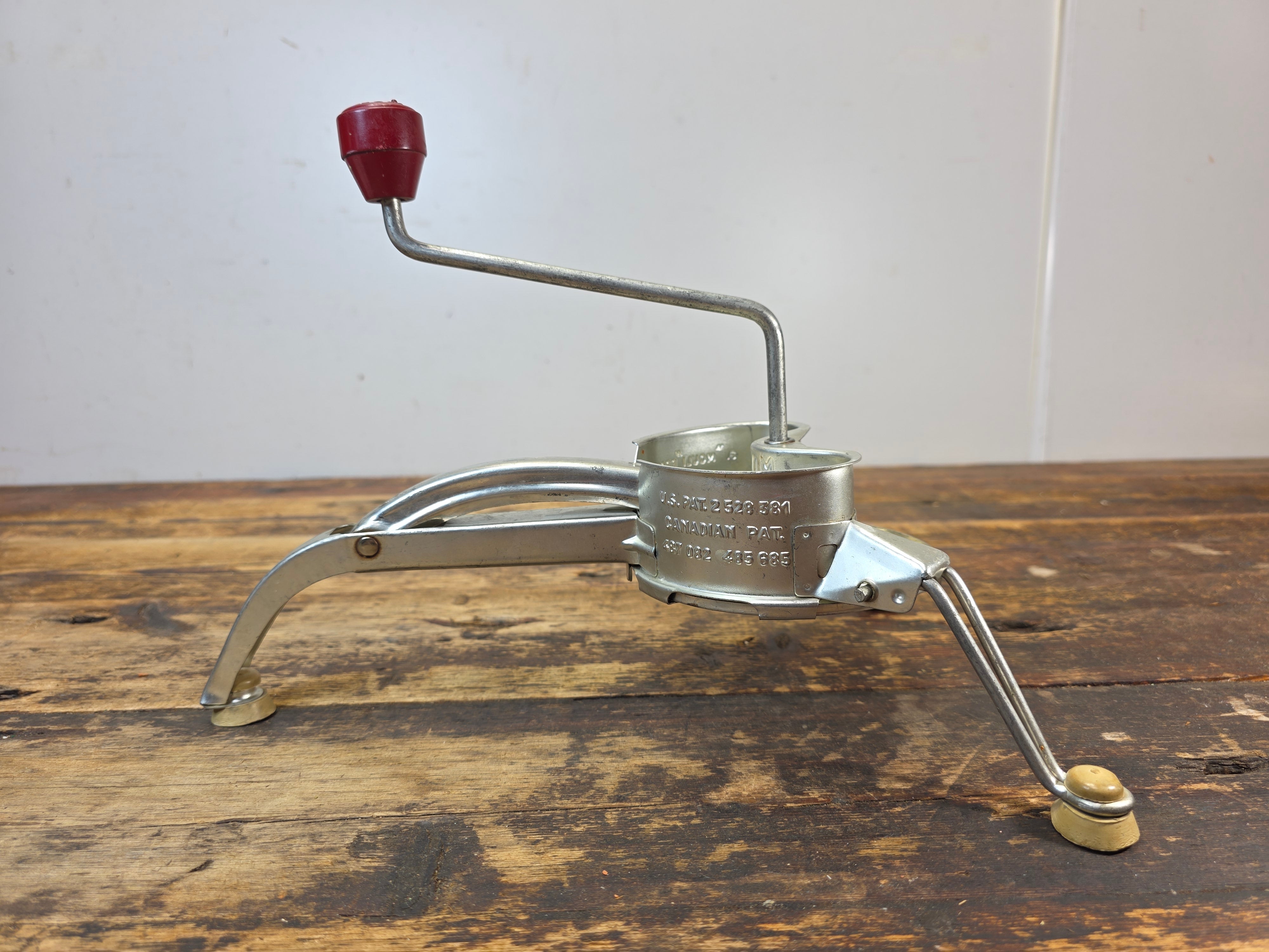 Vintage Mouli Salad Maker in Original Box w/ 5 Discs & Circle Guides