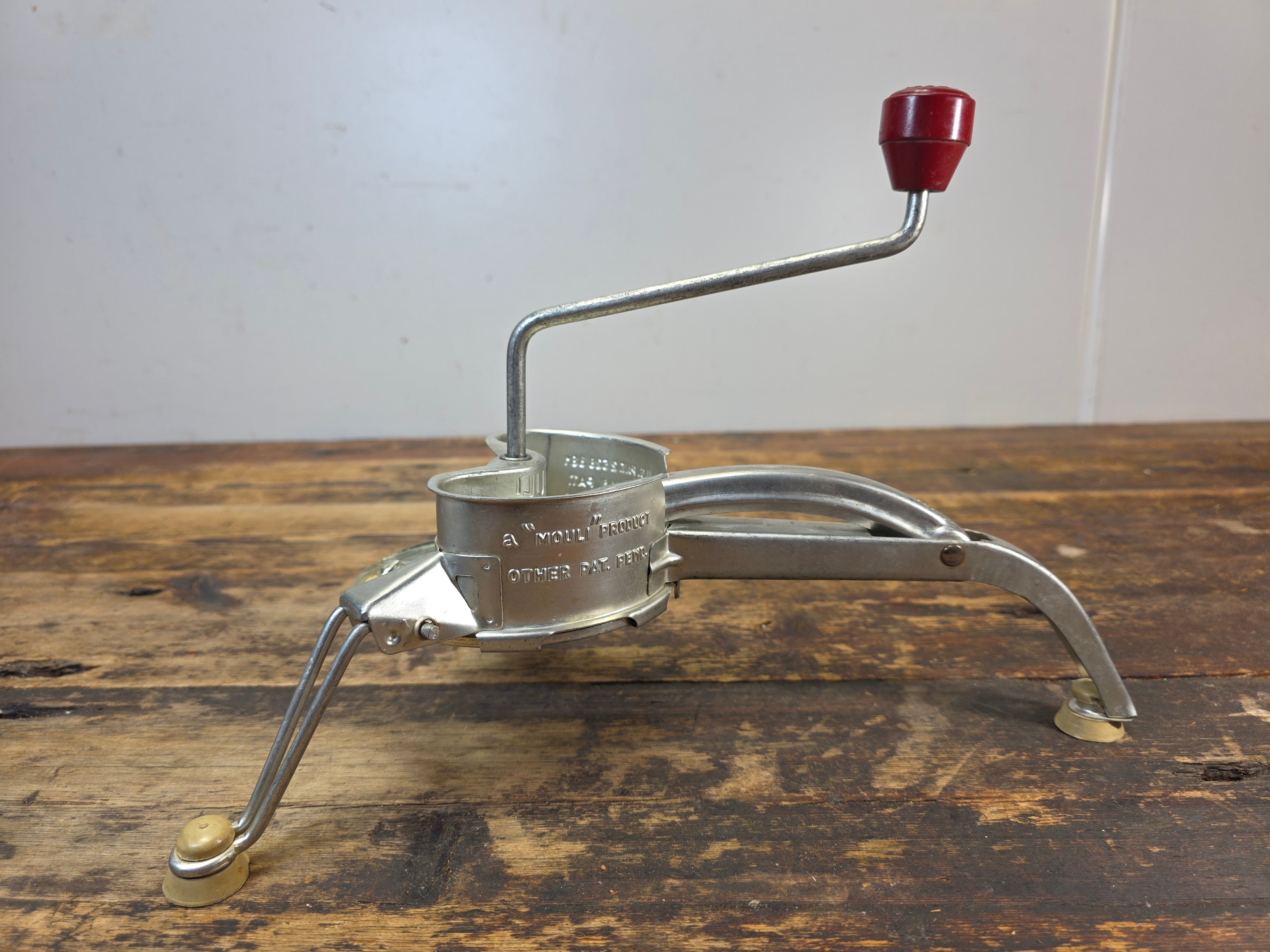 Vintage Mouli Salad Maker in Original Box w/ 5 Discs & Circle Guides