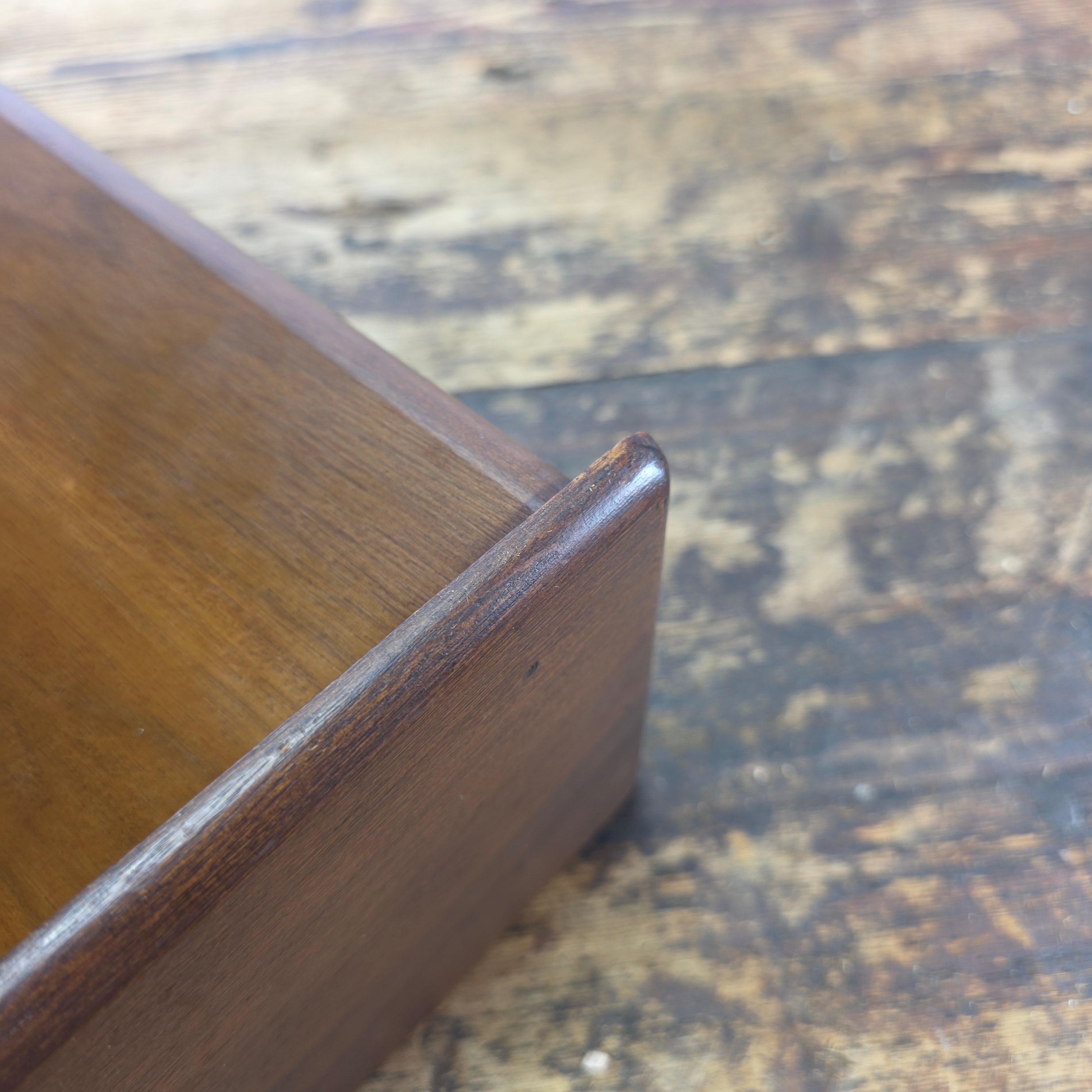 Mid-Century Modern Walnut Wall-Mounted Document Organizer