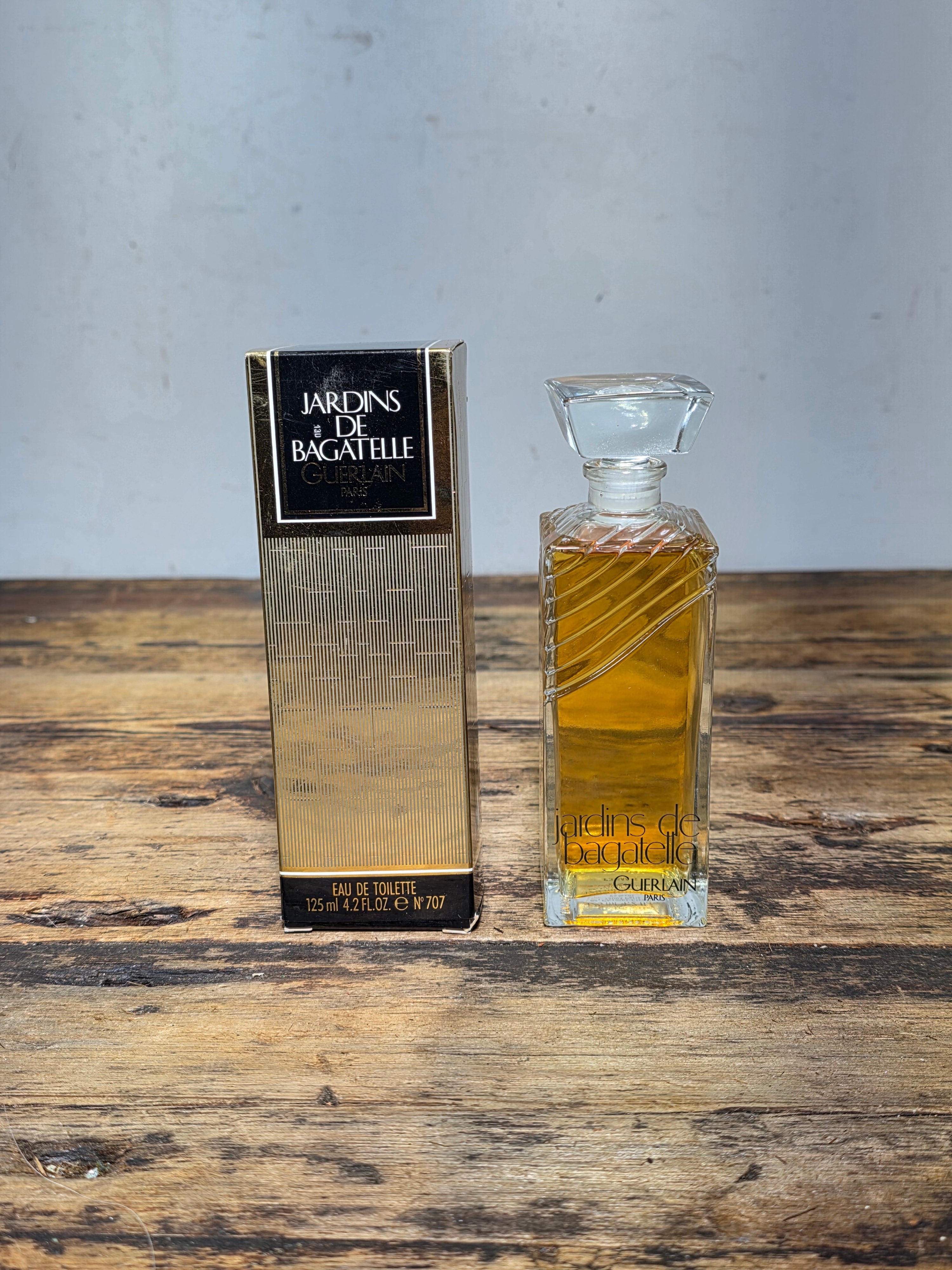 Vintage Guerlain Jardins de Bagatelle Eau de Toilette 125ml 4.2oz with Box