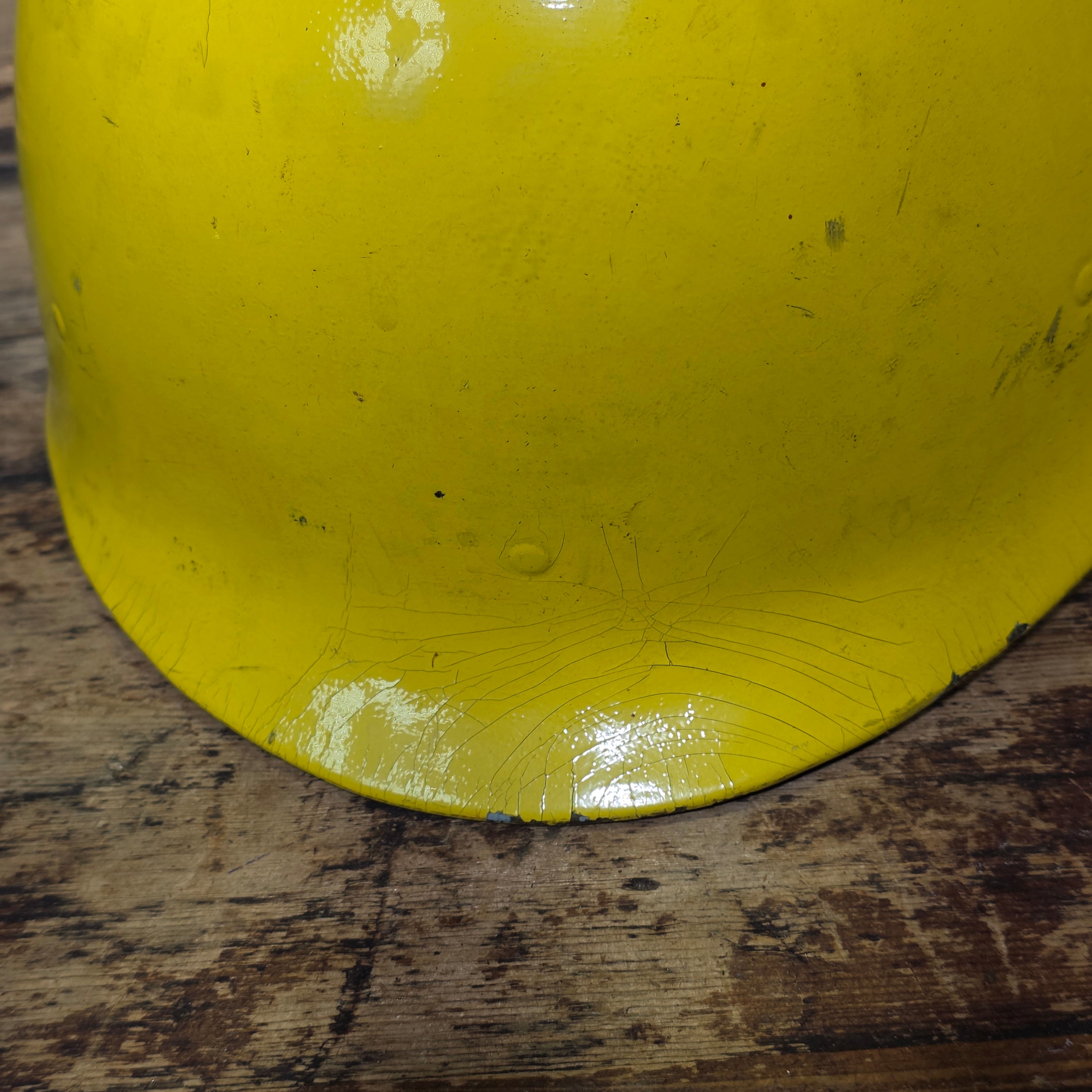 WWII M1 Helmet Liner Firestone Vietnam Era Reissue Civil Use Yellow Painted 29