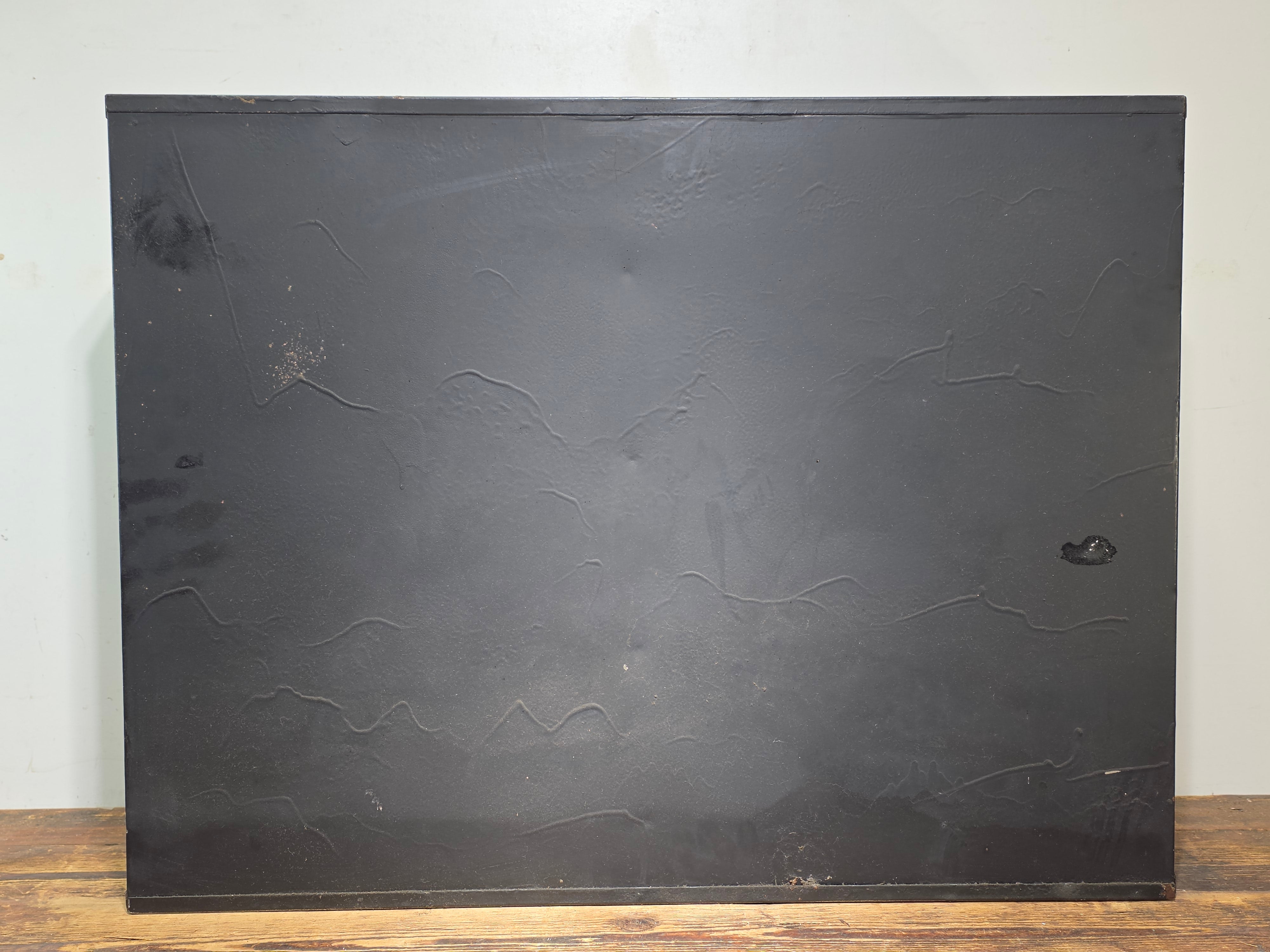 Vintage Industrial 12 Drawer Steel Cabinet Matte Black Metal Parts Storage Chest