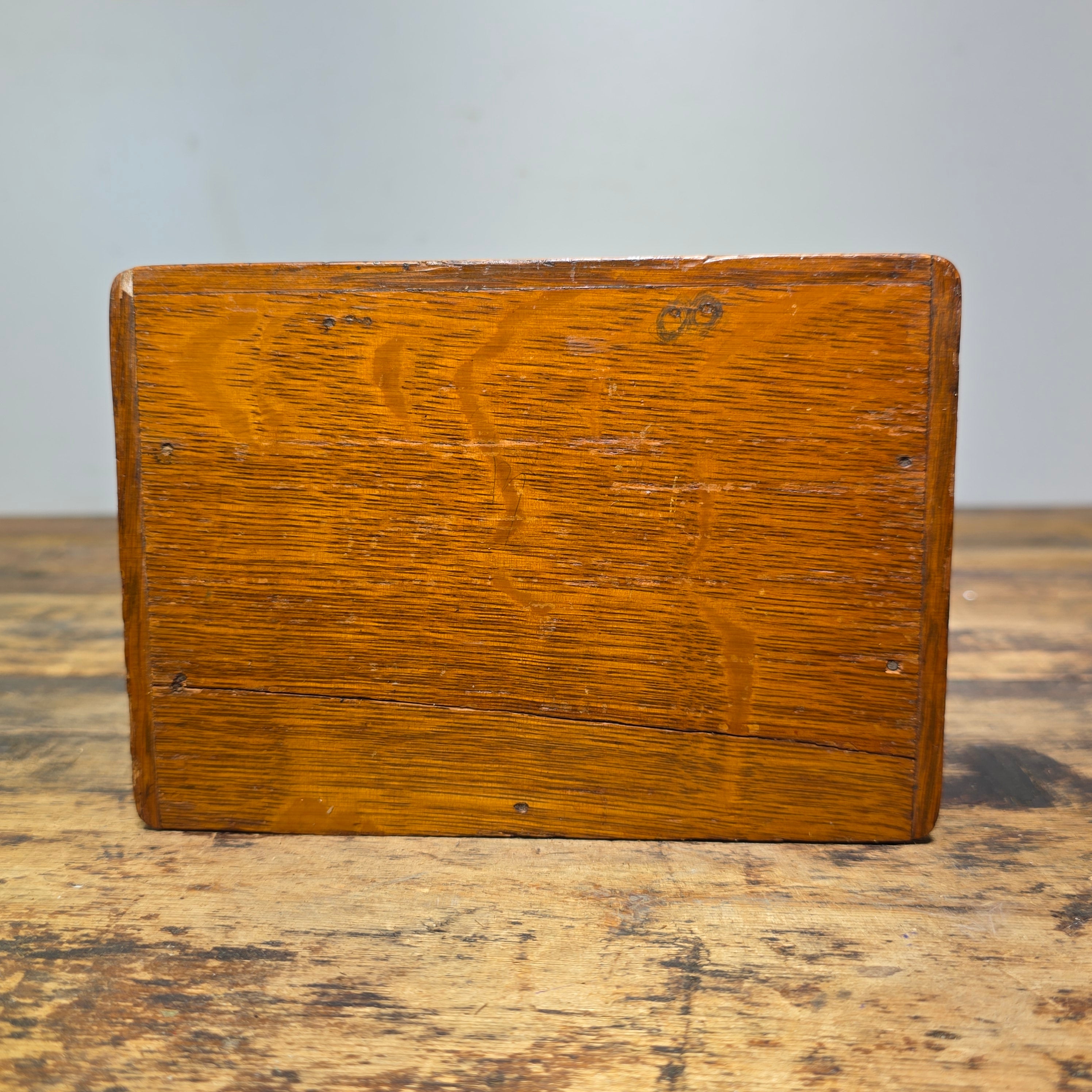Vintage Globe Wernicke Oak Wood Index Card File Cabinet Shaw Walker A-Z Divider