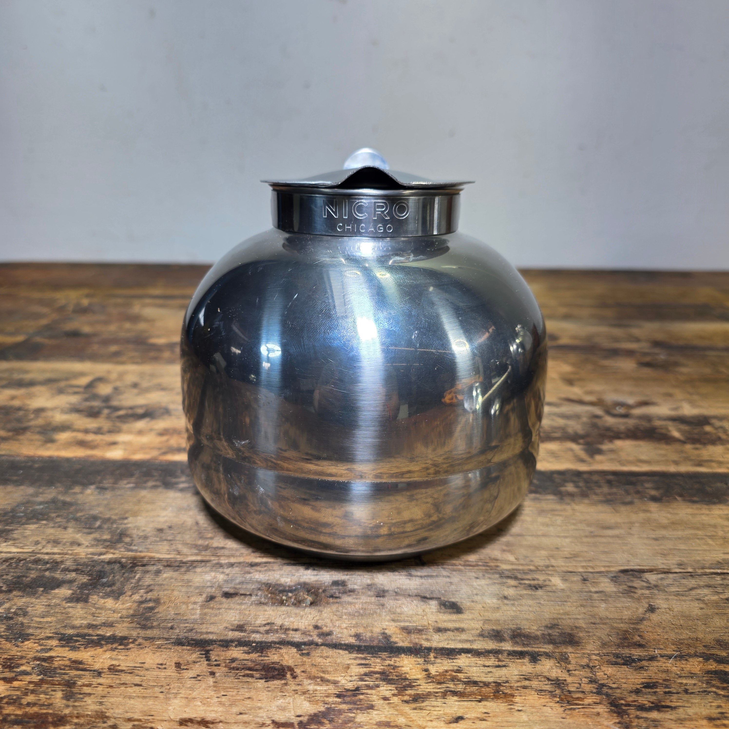 Vintage NICRO Stainless Steel Vacuum Coffee Maker Brewer Chicago MCM 1940s Prop