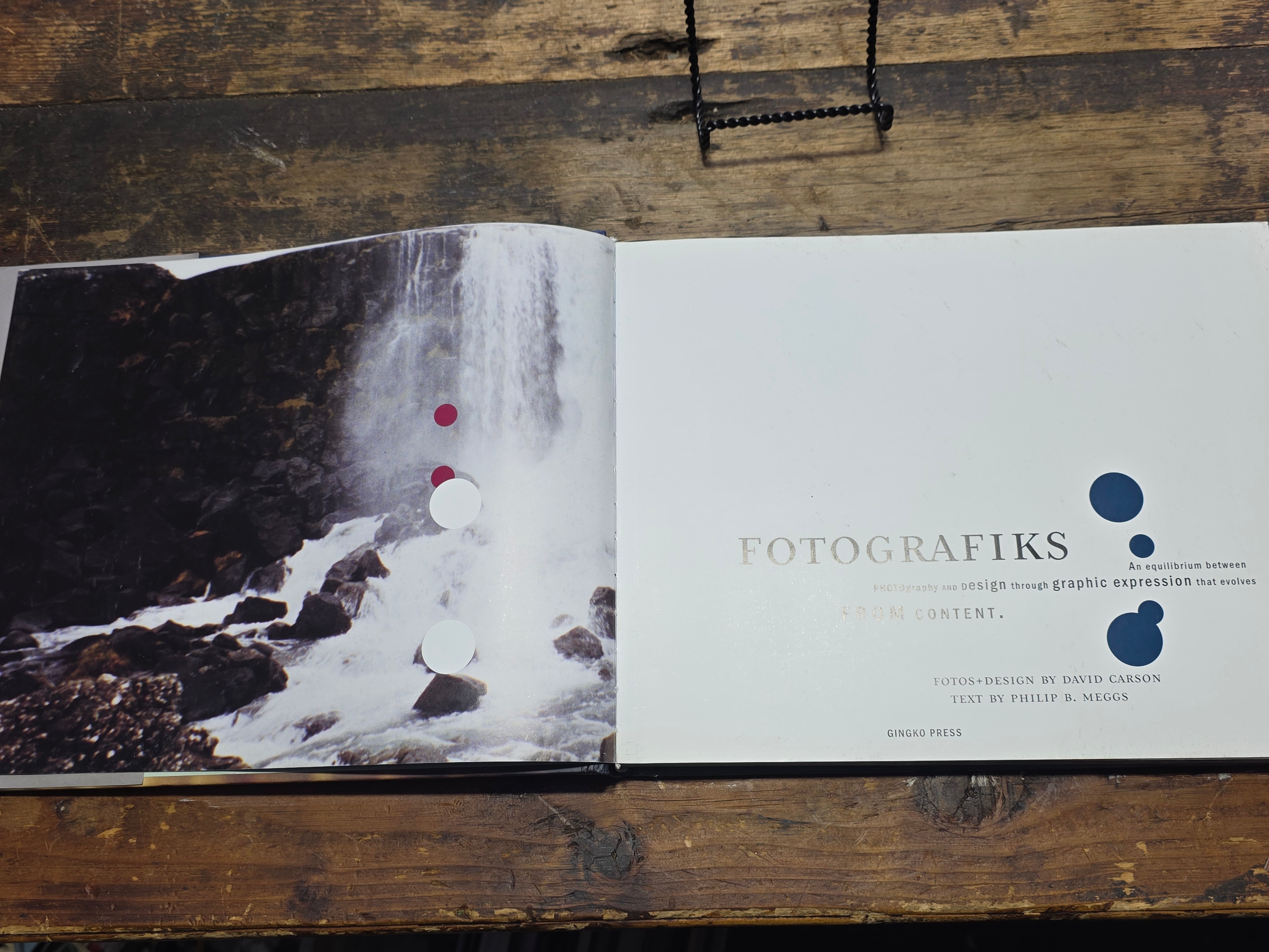 Fotografiks David Carson 1999 First Edition Signed (?) Graphic Design Photo Book