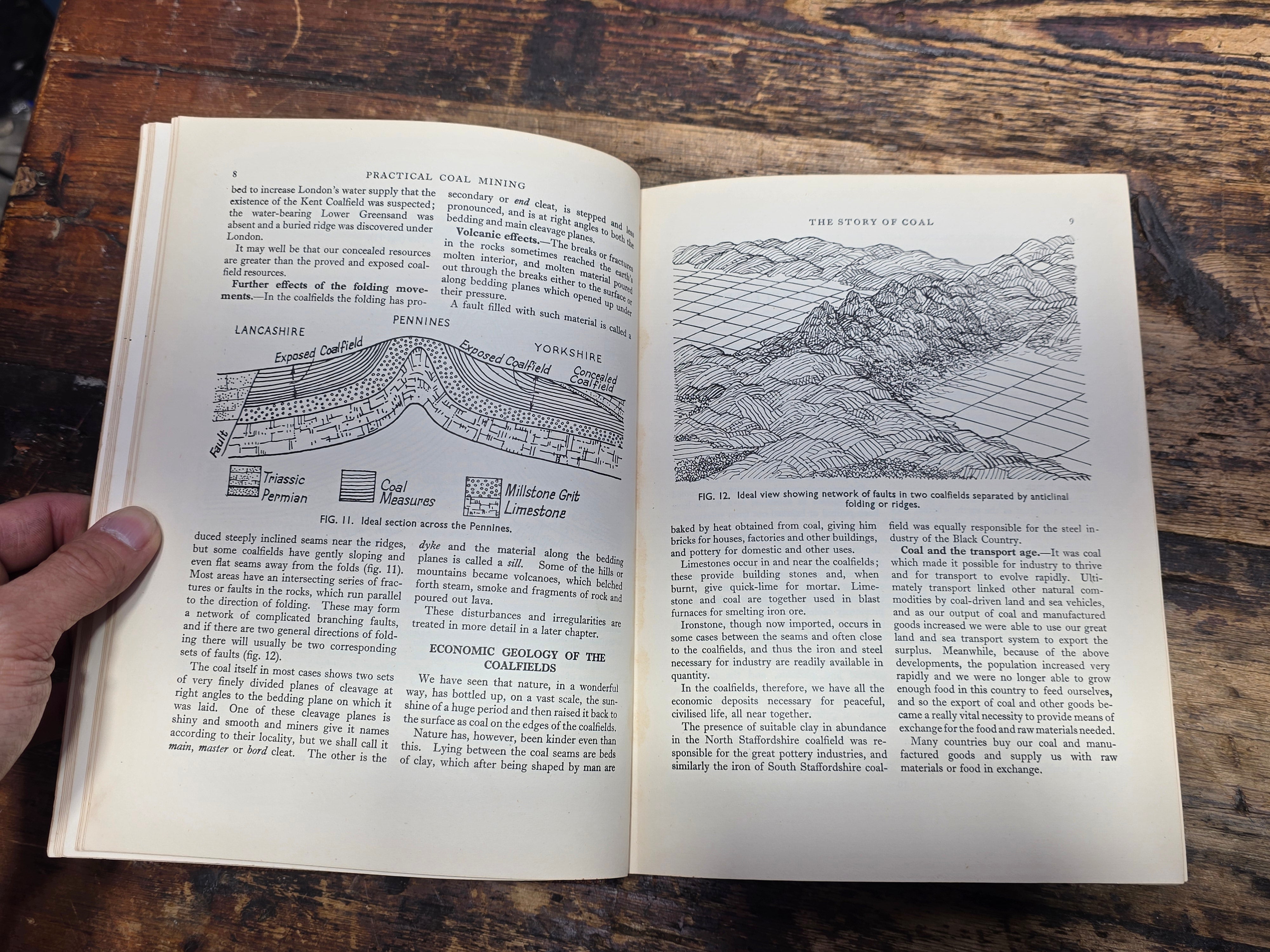 Practical Coal Mining for Miners 1951 2 Vol Set E. Mason Virtue & Co Illustrated