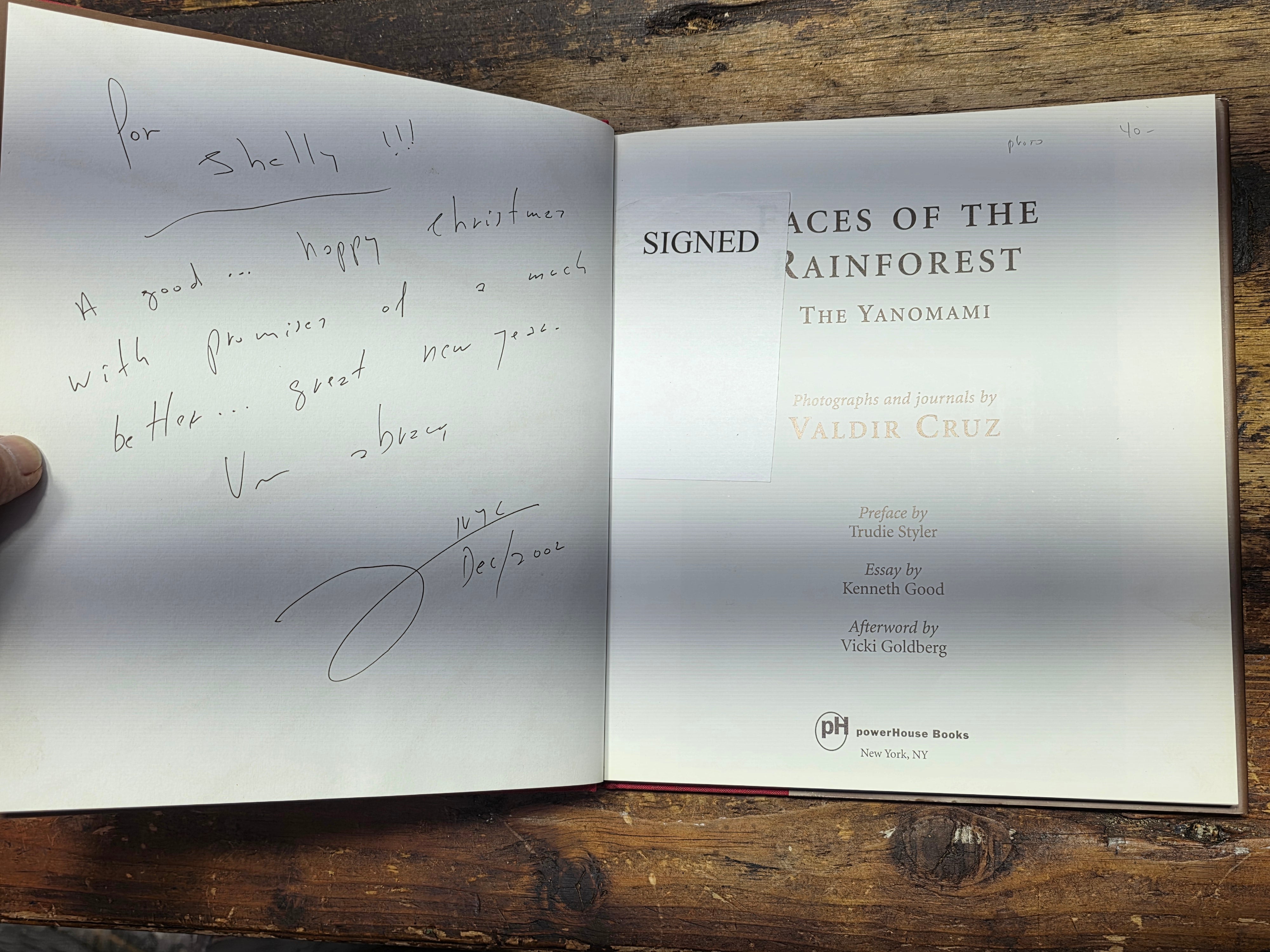 Share Faces of the Rainforest Valdir Cruz 2002 Signed First Edition Yanomami Photo