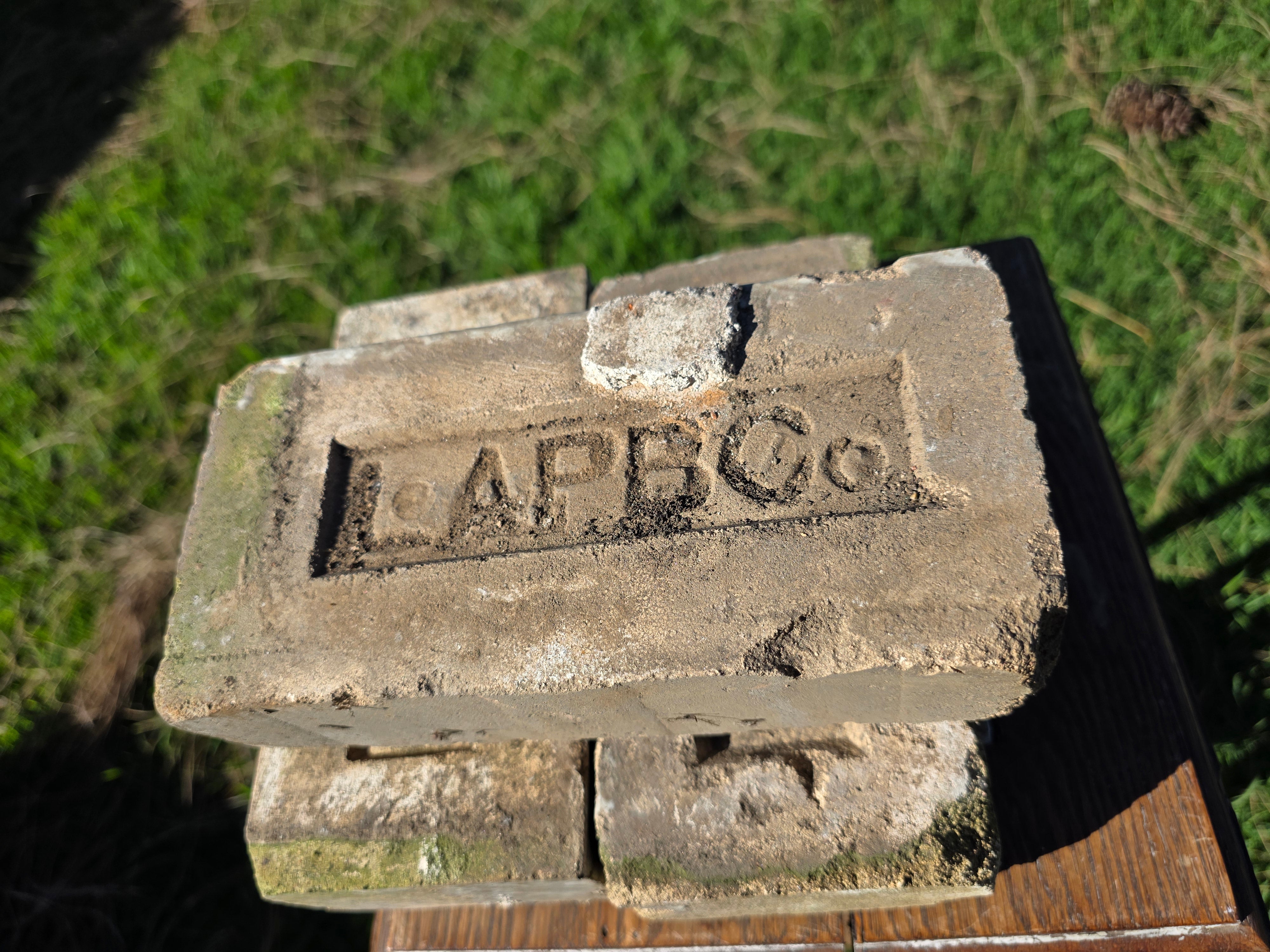 Antique LAPBCo Brick White Fire Clay Los Angeles Pressed Brick Co 1887-1926 5lb