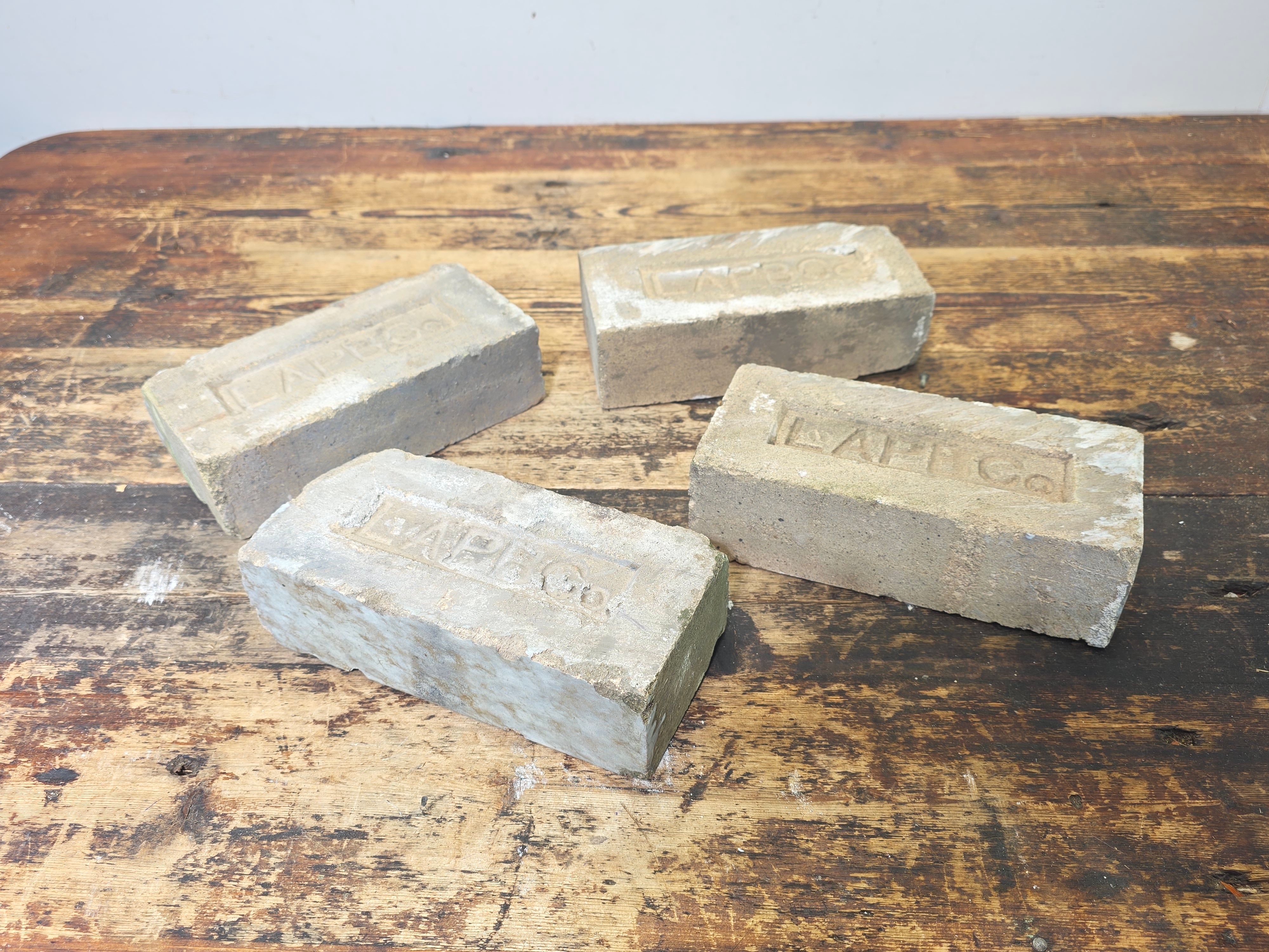 Antique LAPBCo Brick White Fire Clay Los Angeles Pressed Brick Co 1887-1926 5lb