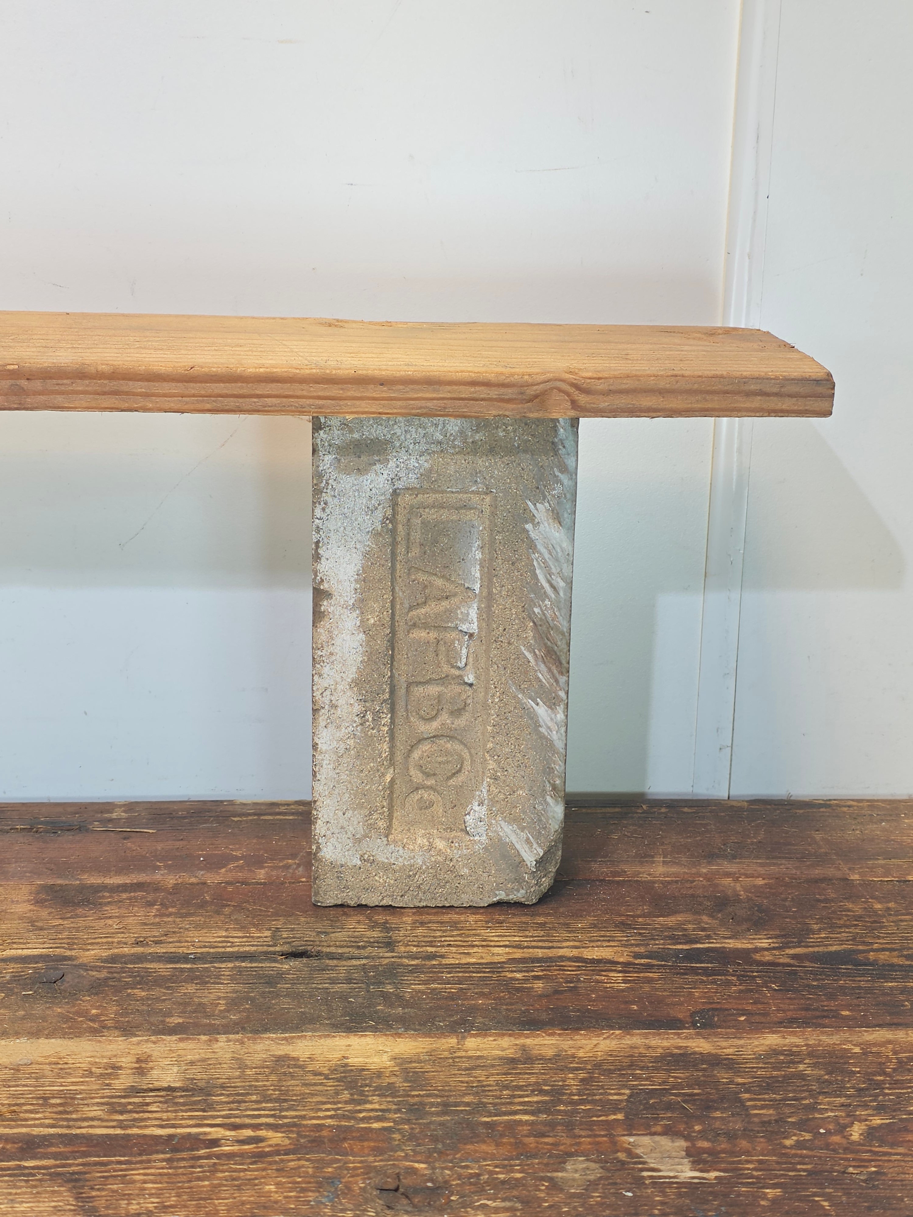Antique LAPBCo Brick White Fire Clay Los Angeles Pressed Brick Co 1887-1926 5lb