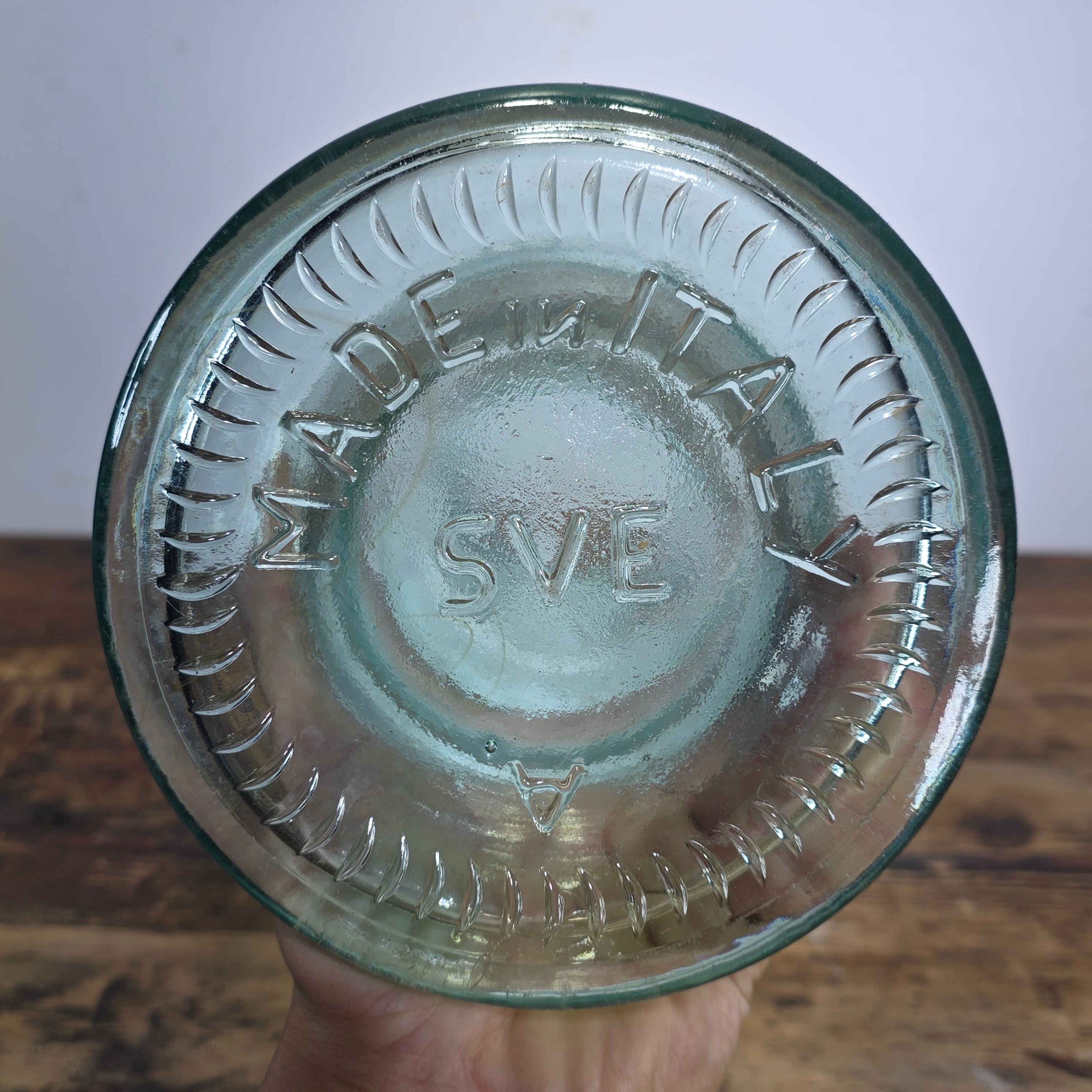 Vintage Vetreria Etrusca Italy Tall Twist Glass Floor Vase 23" SVE Recycled