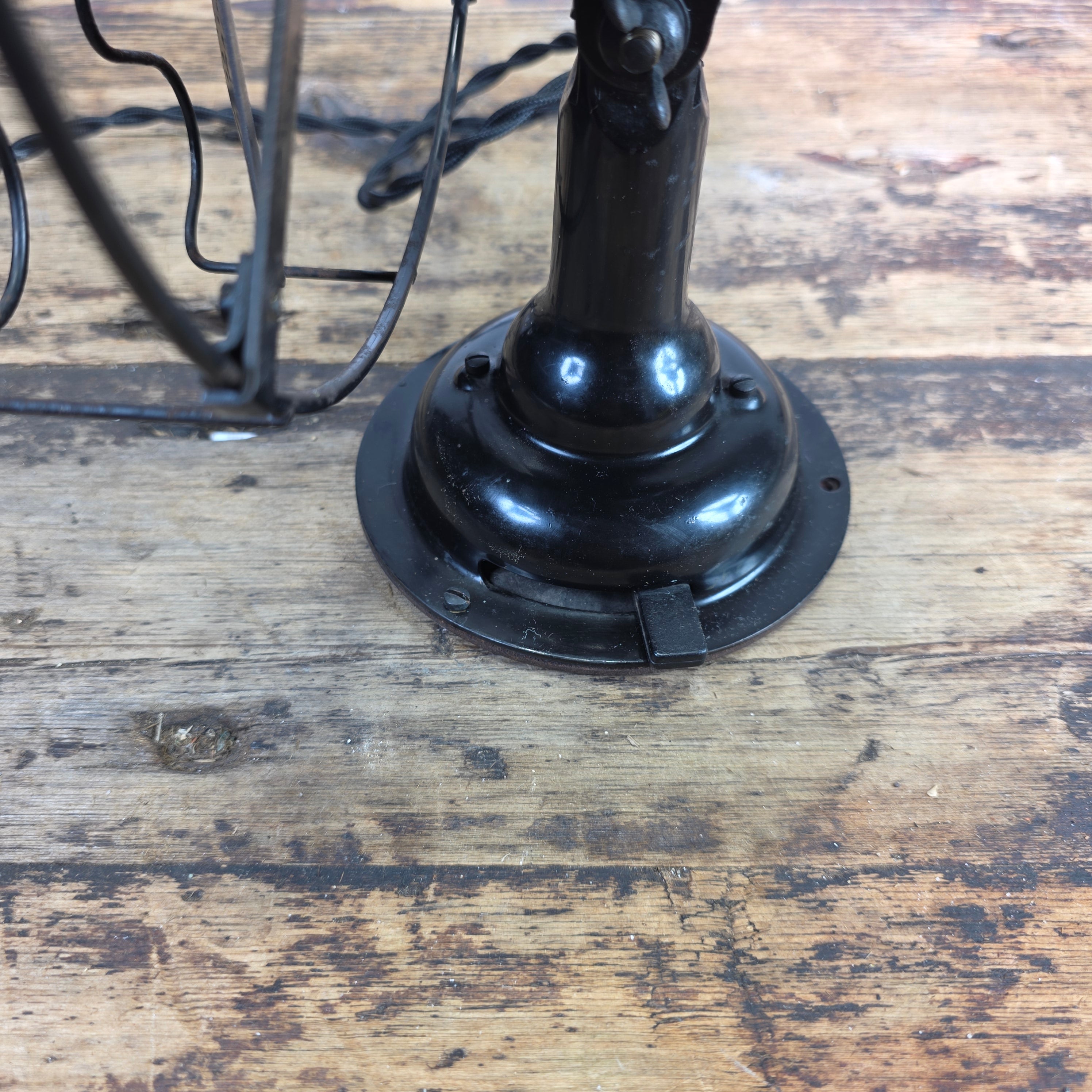 RARE Westinghouse 98926 B Whirlwind Fan Black S-Cage Antique 1910s 8" WORKS