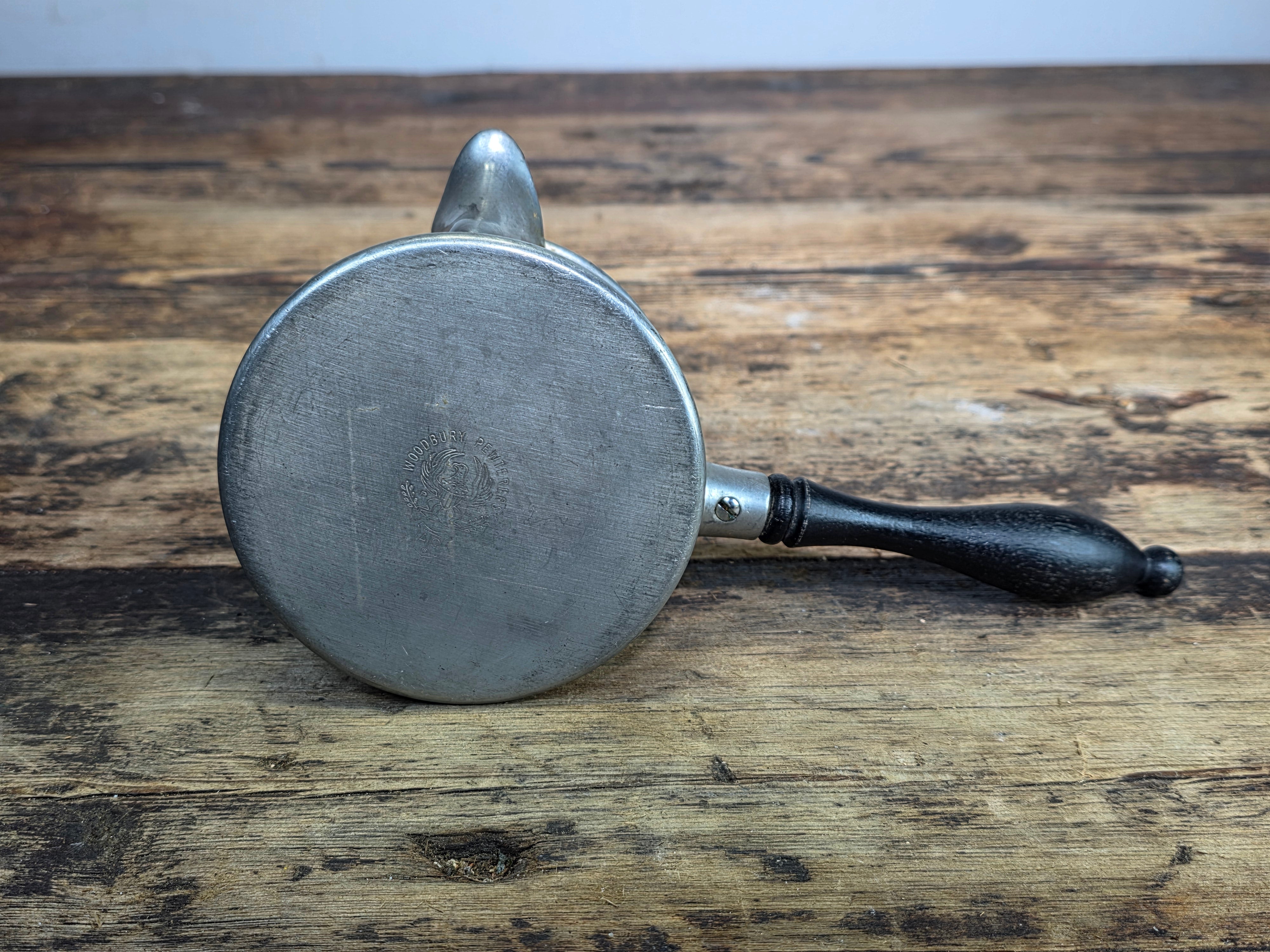 Vintage Woodbury Pewters Pipkin Sauce Pan ATC Hallmark American Pewter Guild 10oz
