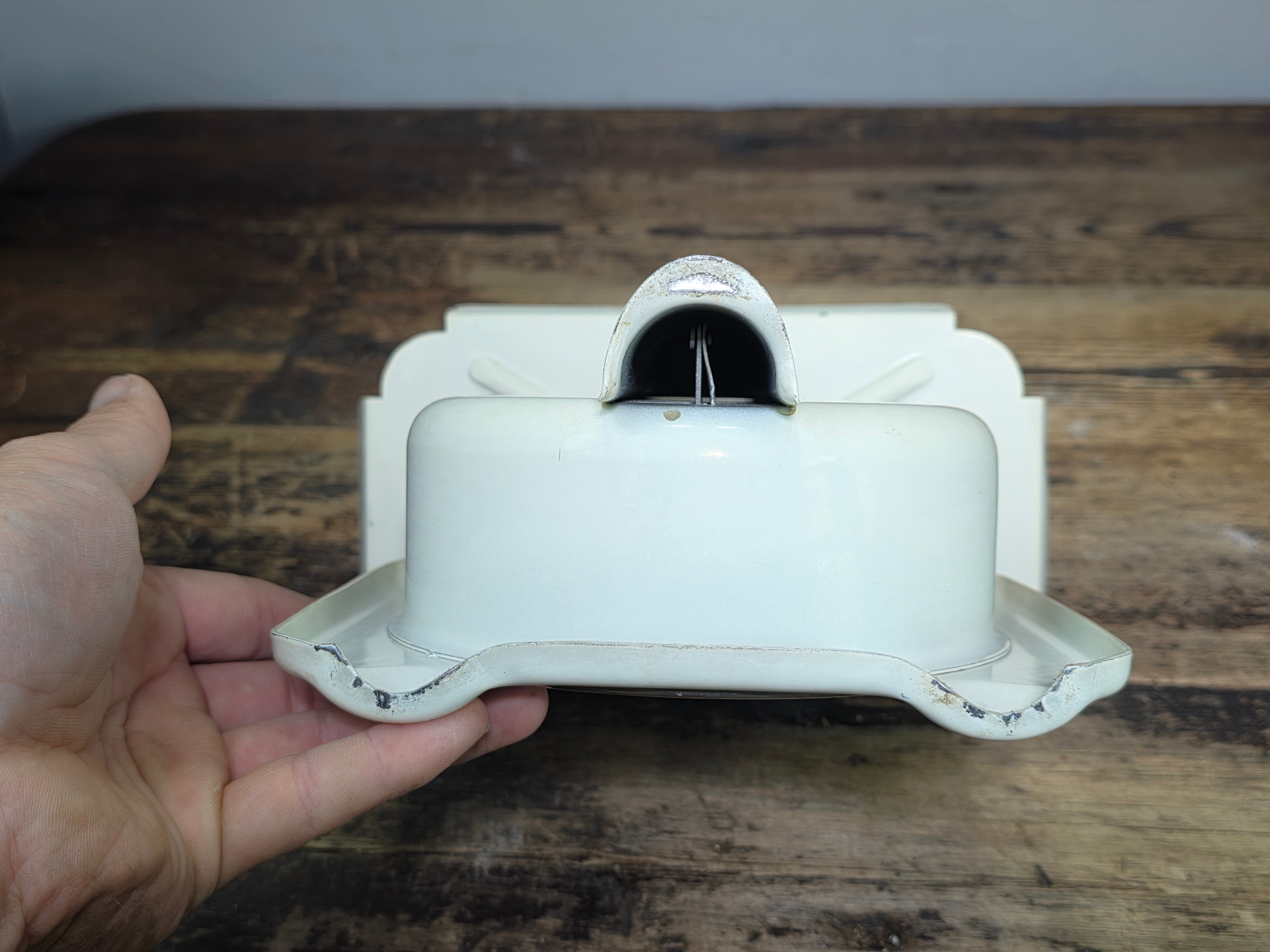 Vintage KRUPS Kitchen Scale 10kg White Matte Metal Made in Ireland German Design