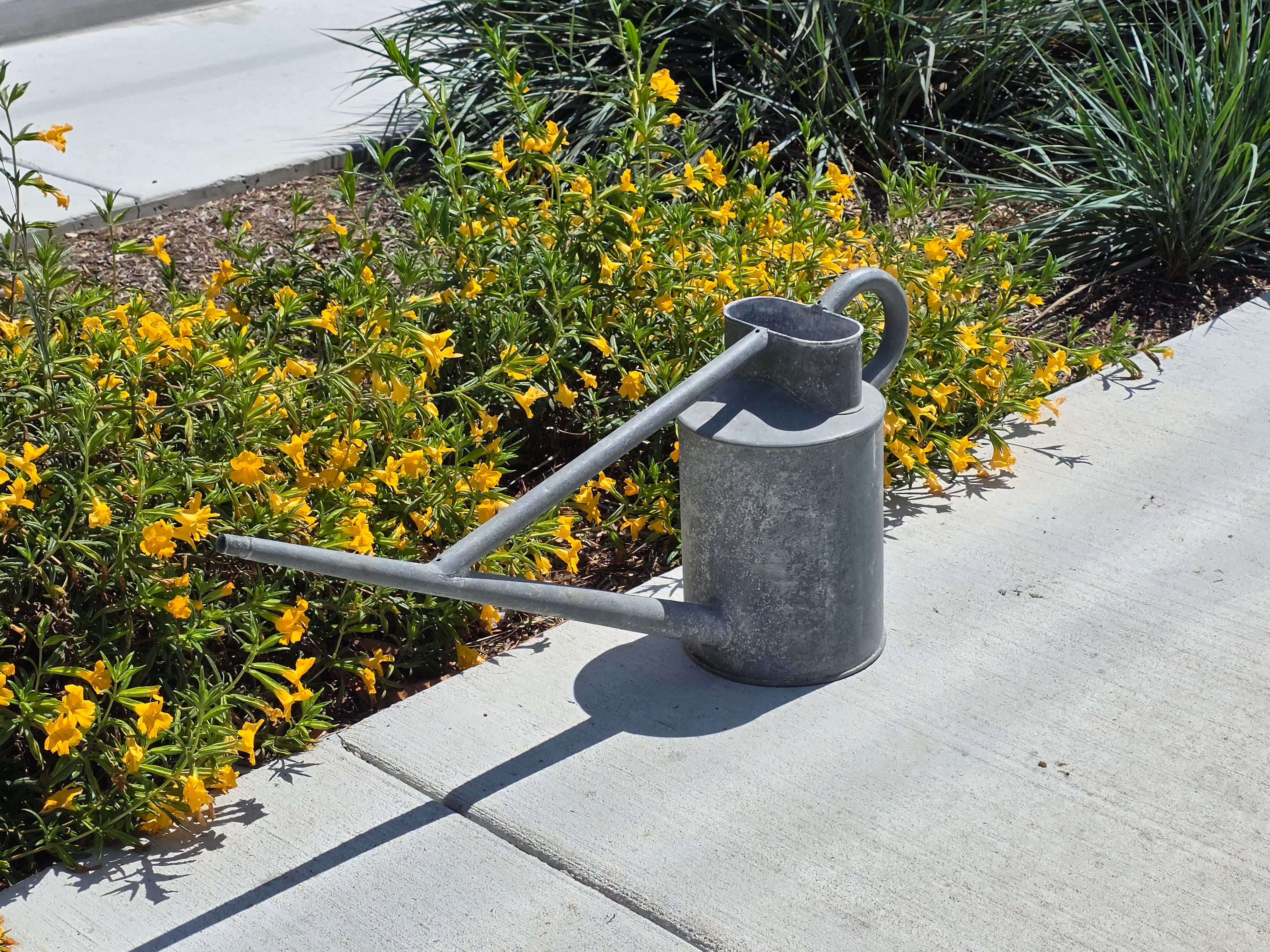Vintage Haws Long Reach Watering Can Galvanized Steel 2 Gal England Garden