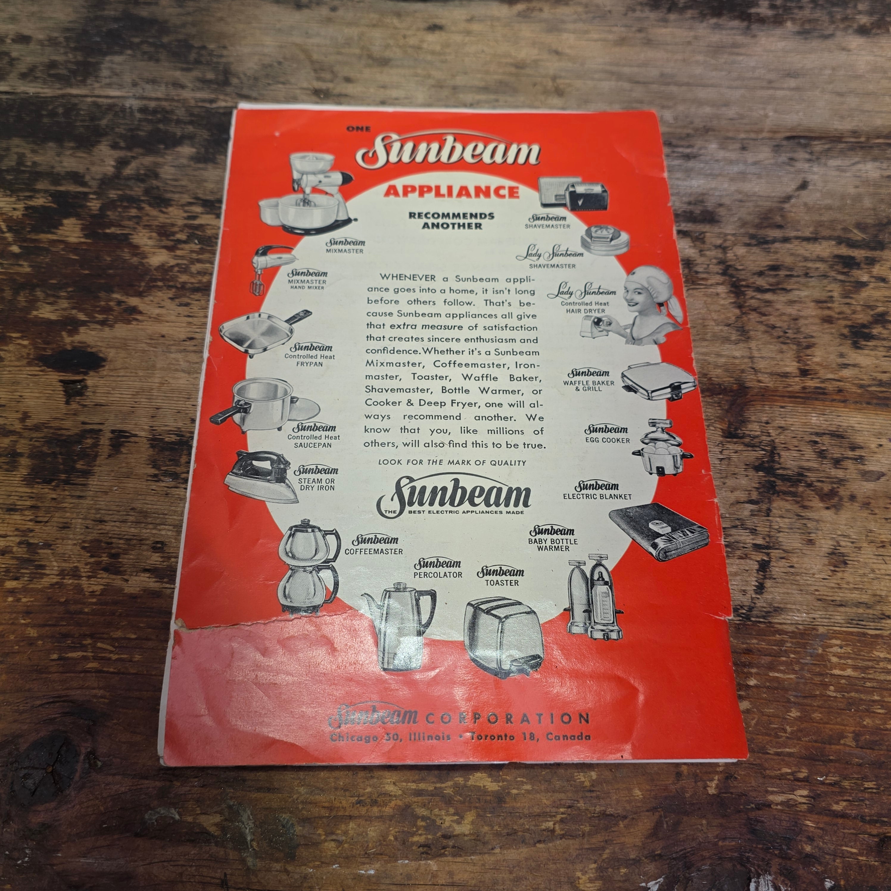 Vintage Sunbeam Automatic Electric Frypan Model FP-L MCM Aluminum Skillet W/ Lid