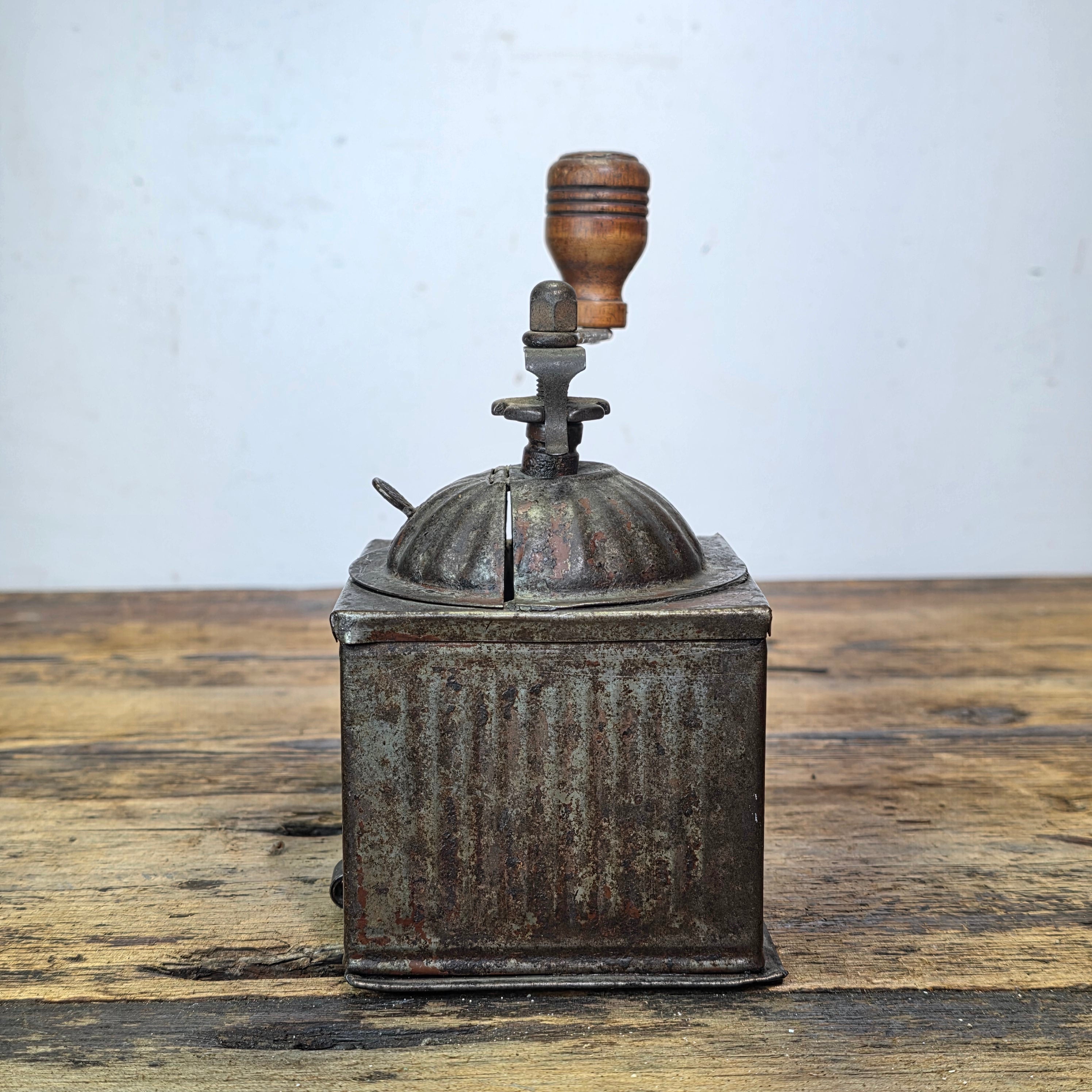 PB Italy Vintage Coffee Grinder Fratelli Bertoldo Metal Dome Top Mill 1950s Rare