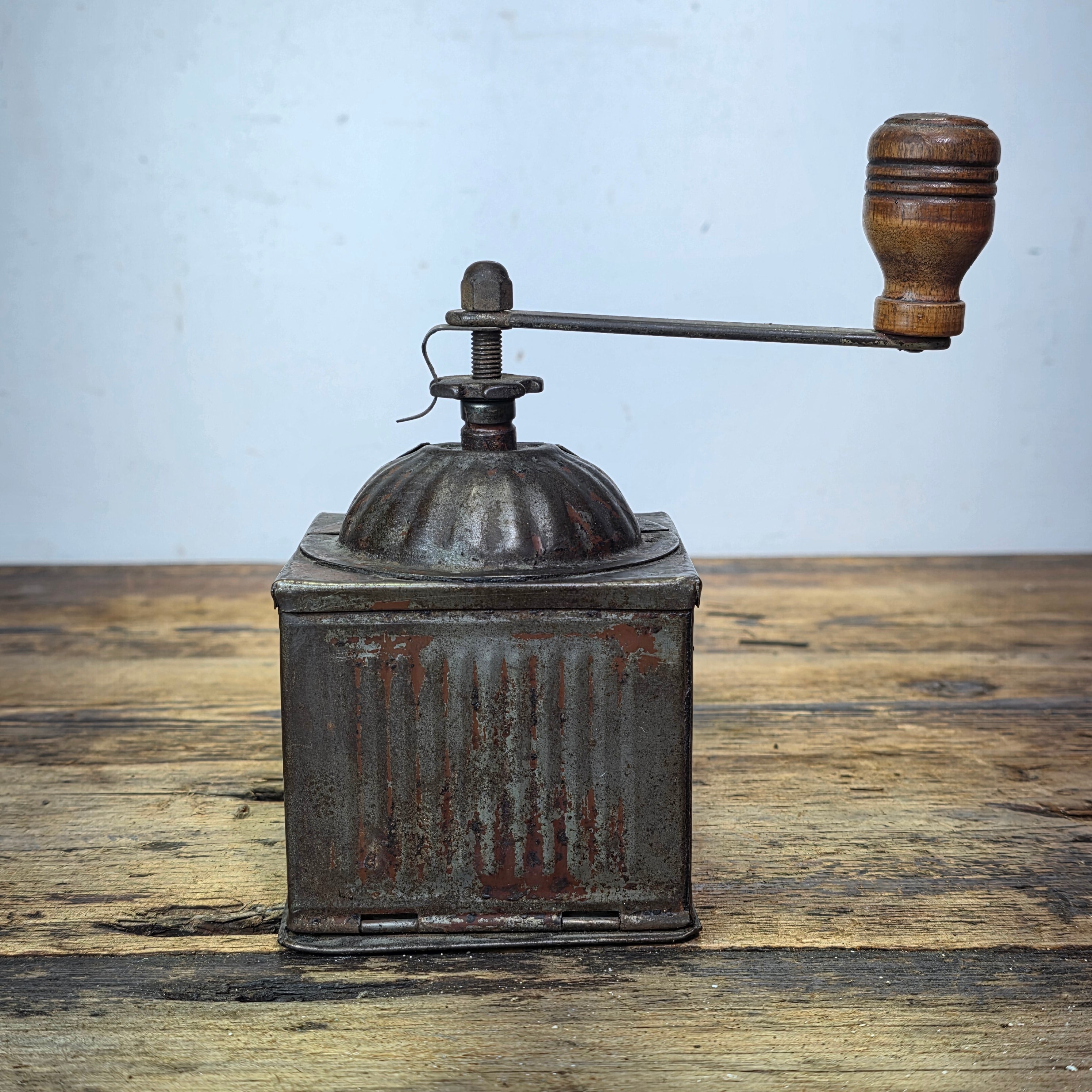 PB Italy Vintage Coffee Grinder Fratelli Bertoldo Metal Dome Top Mill 1950s Rare
