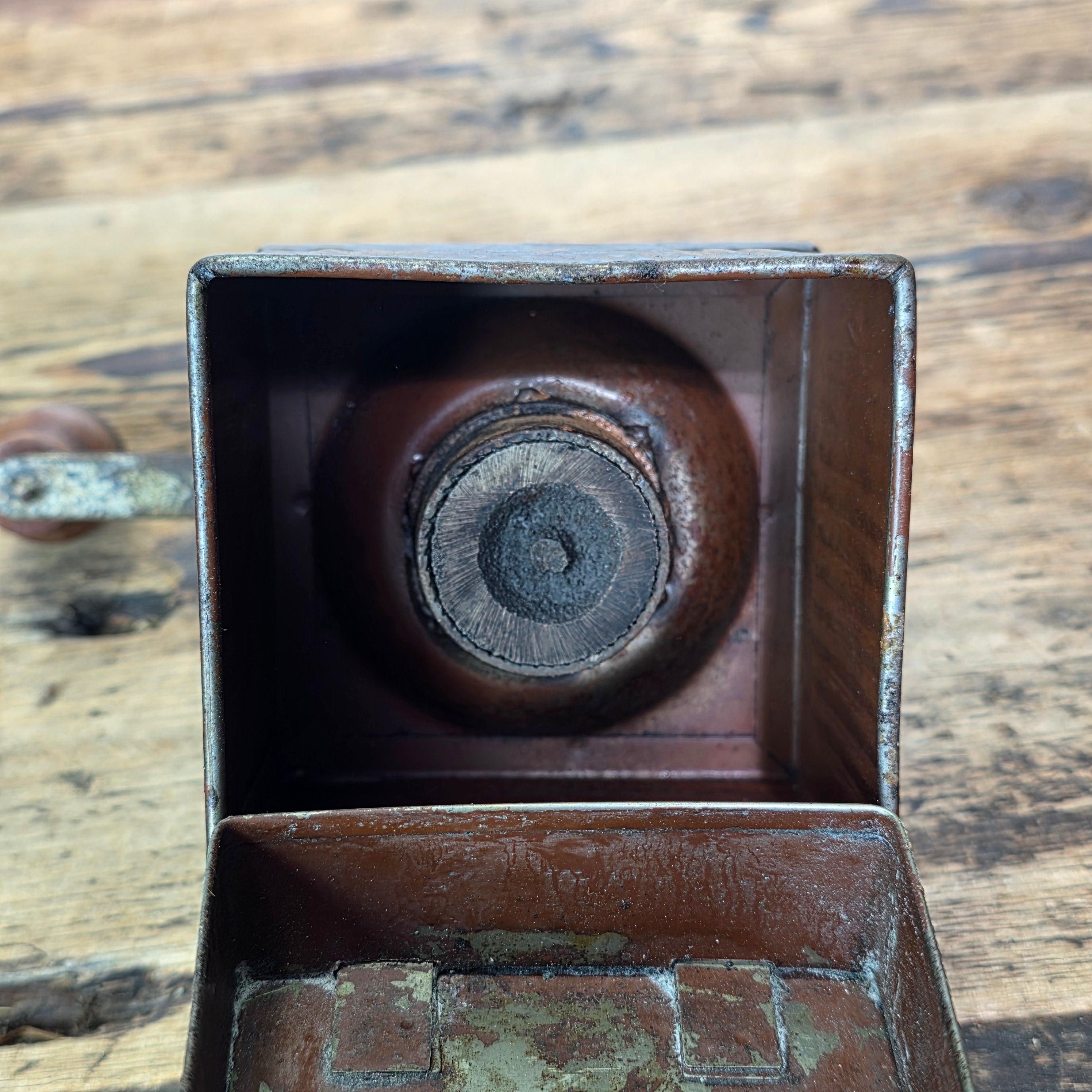 PB Italy Vintage Coffee Grinder Fratelli Bertoldo Metal Dome Top Mill 1950s Rare